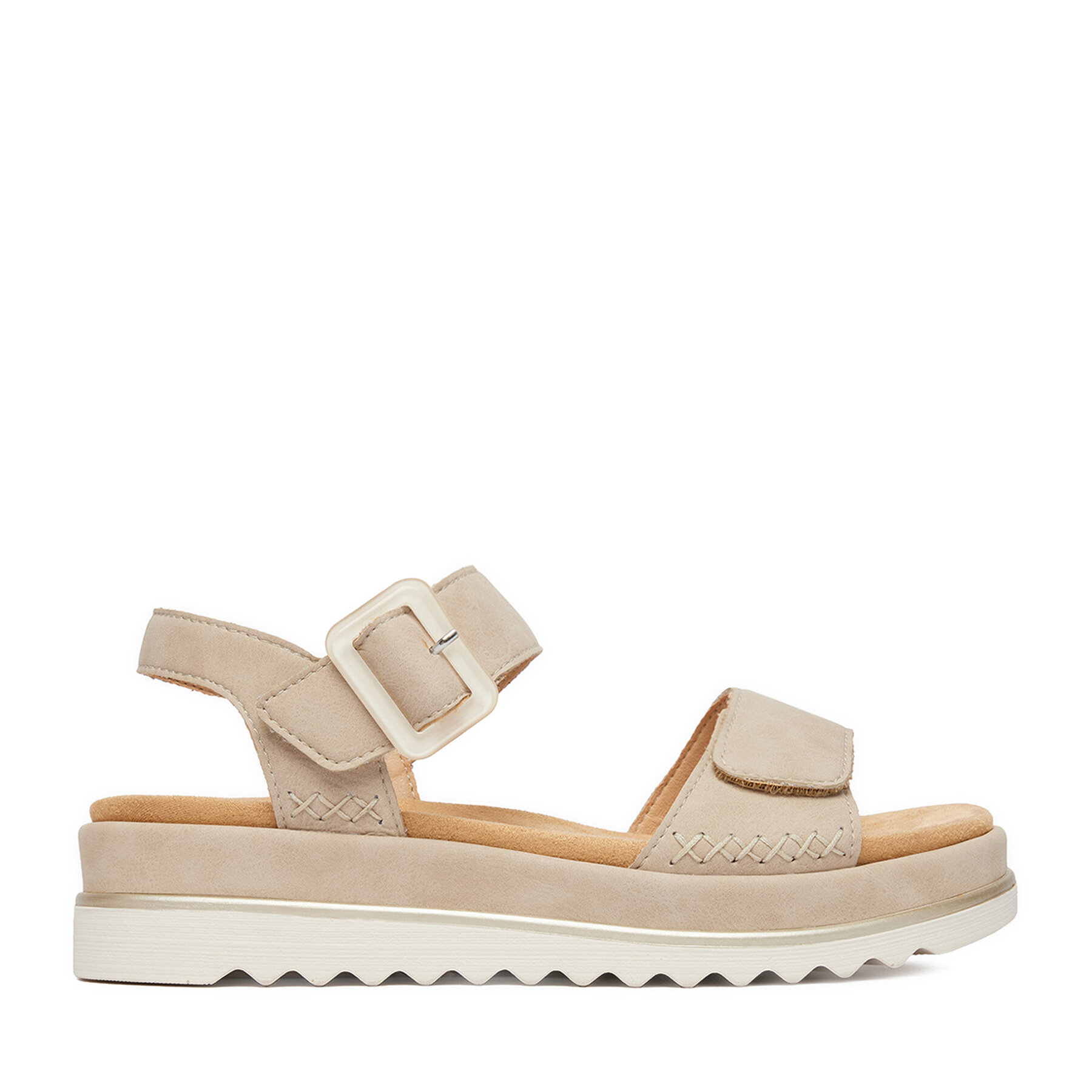 Remonte Mujer Sandalias, Talla : 41, Beige claro, CEO-D3P53-62