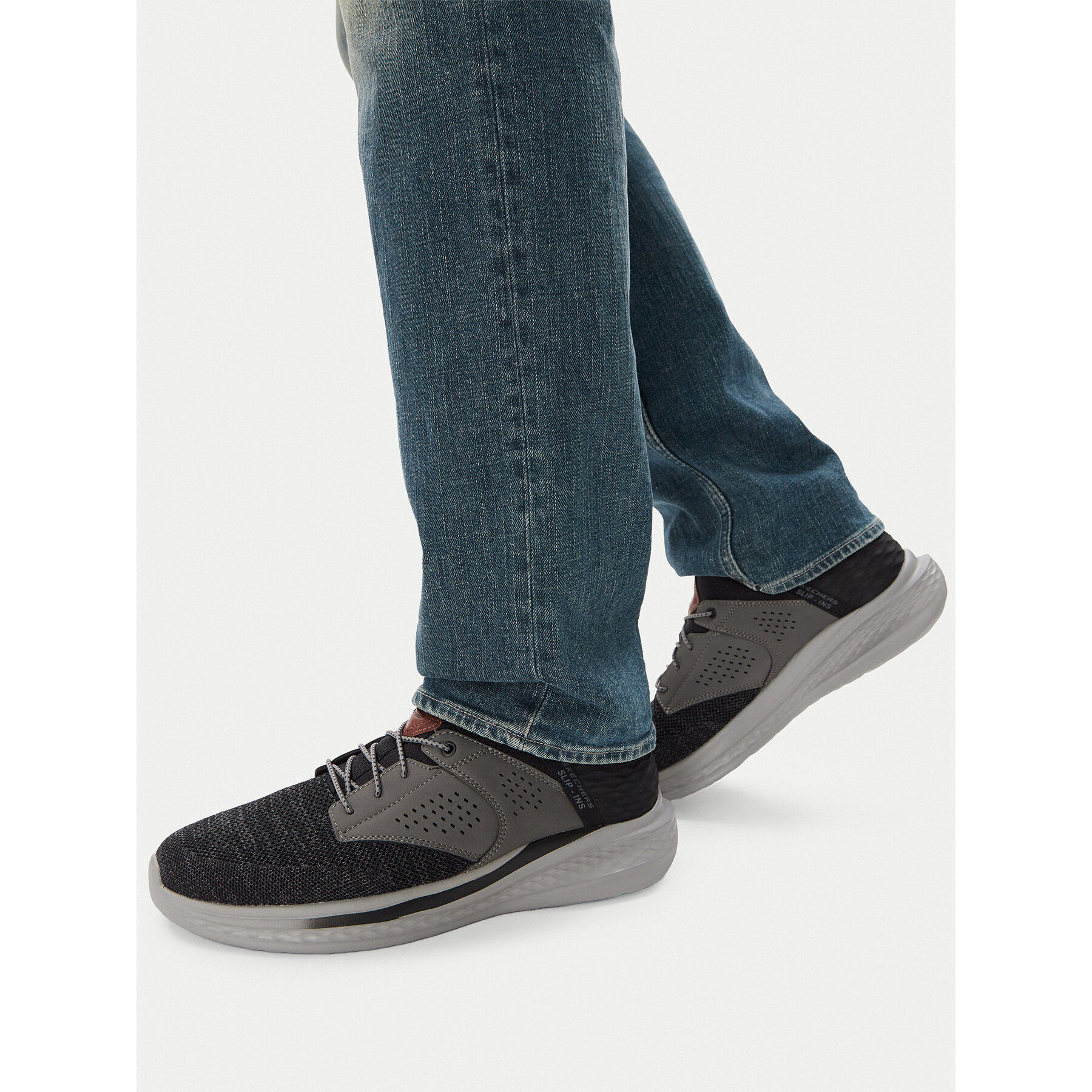 Сникърси Skechers Slip-Ins Rf: Slade - Caster 210889/BKGY Черен