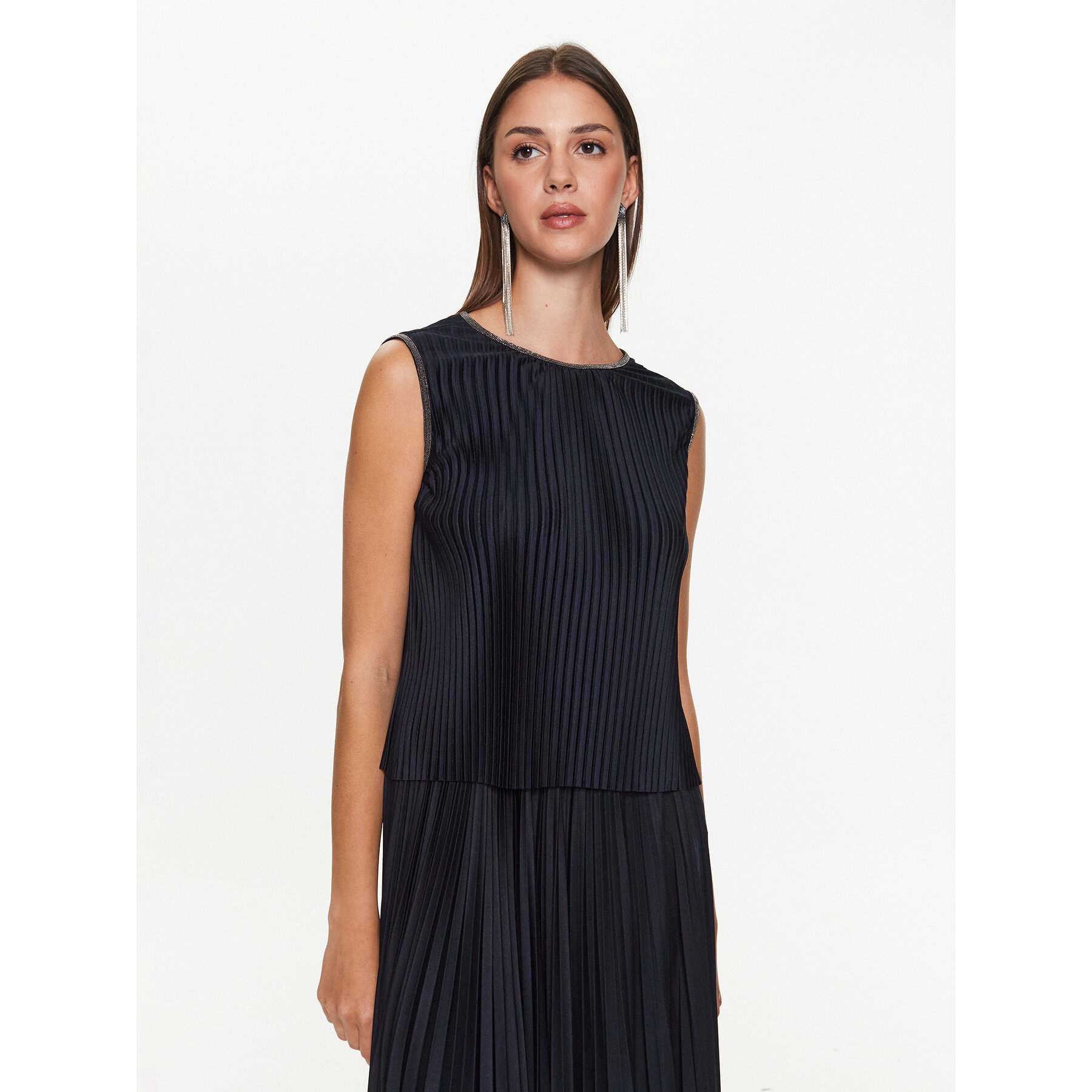 Fabiana Filippi Top TPD273W305 Blu scuro Regular Fit