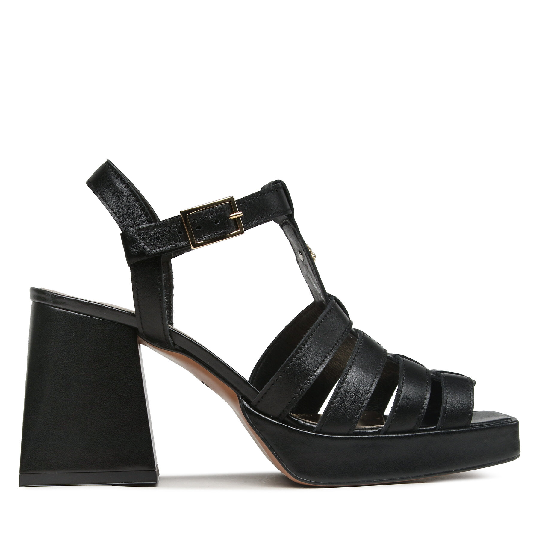 Donna Sandali Karino, Taglia 36, Nero, 4550/076, taglia : 36