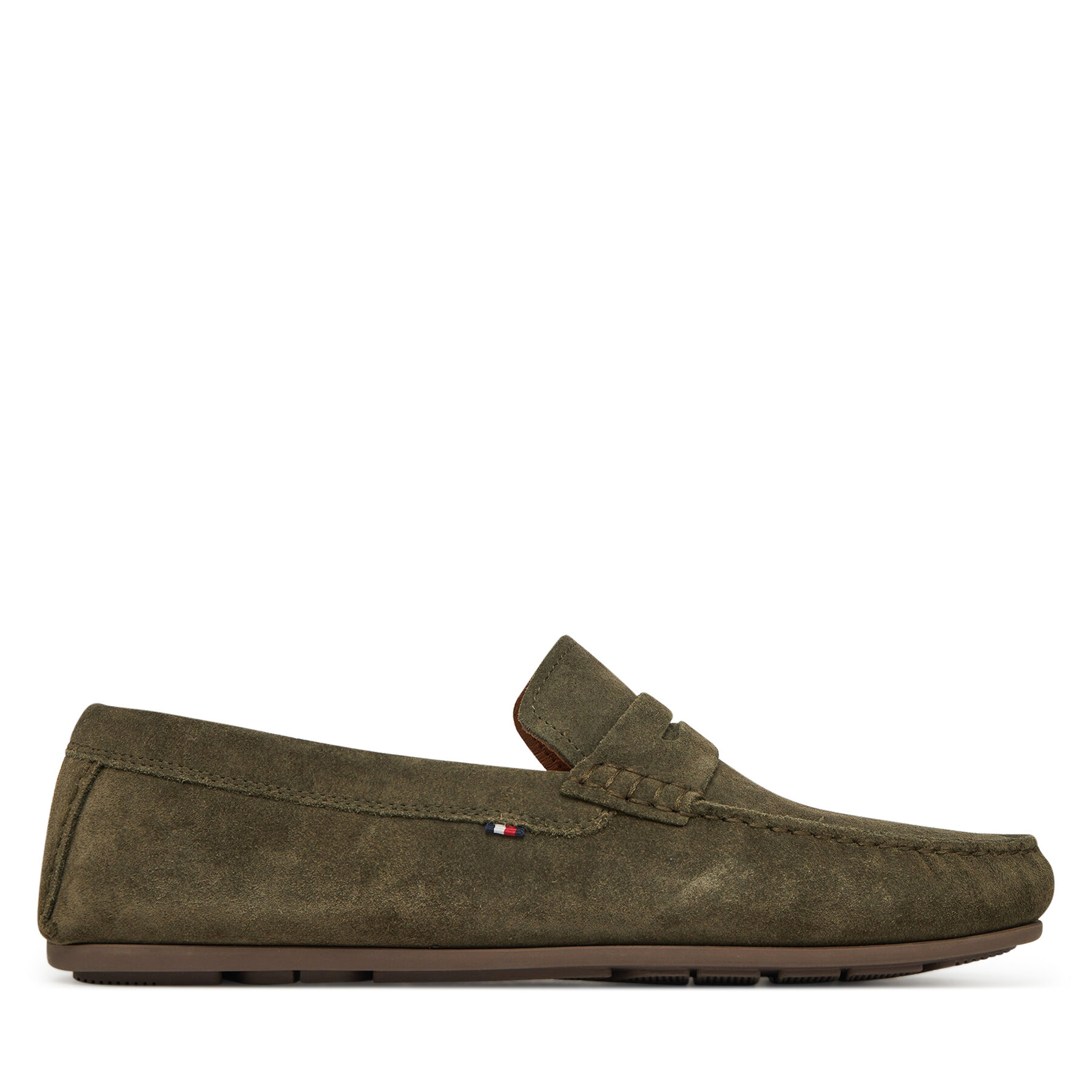 Мокасини Tommy Hilfiger Casual Hilfiger Suede Driver FM0FM04998 Зелен