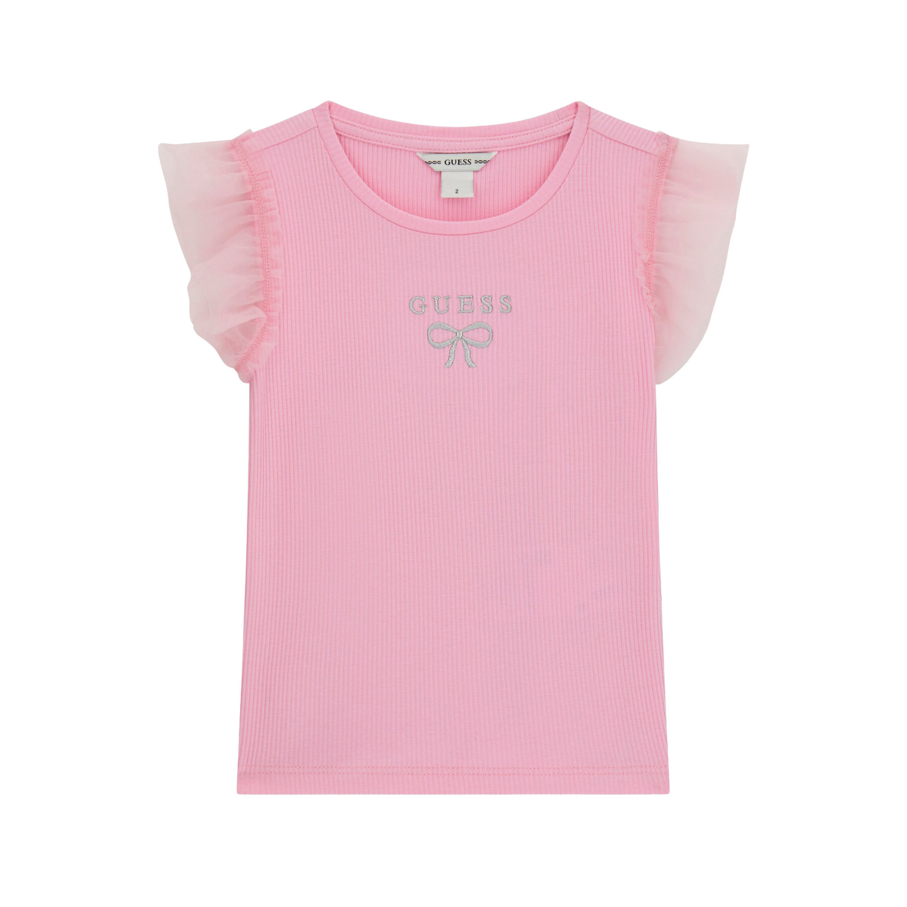 Guess T-shirt K6RI12 KCU20 Rosa Regular Fit