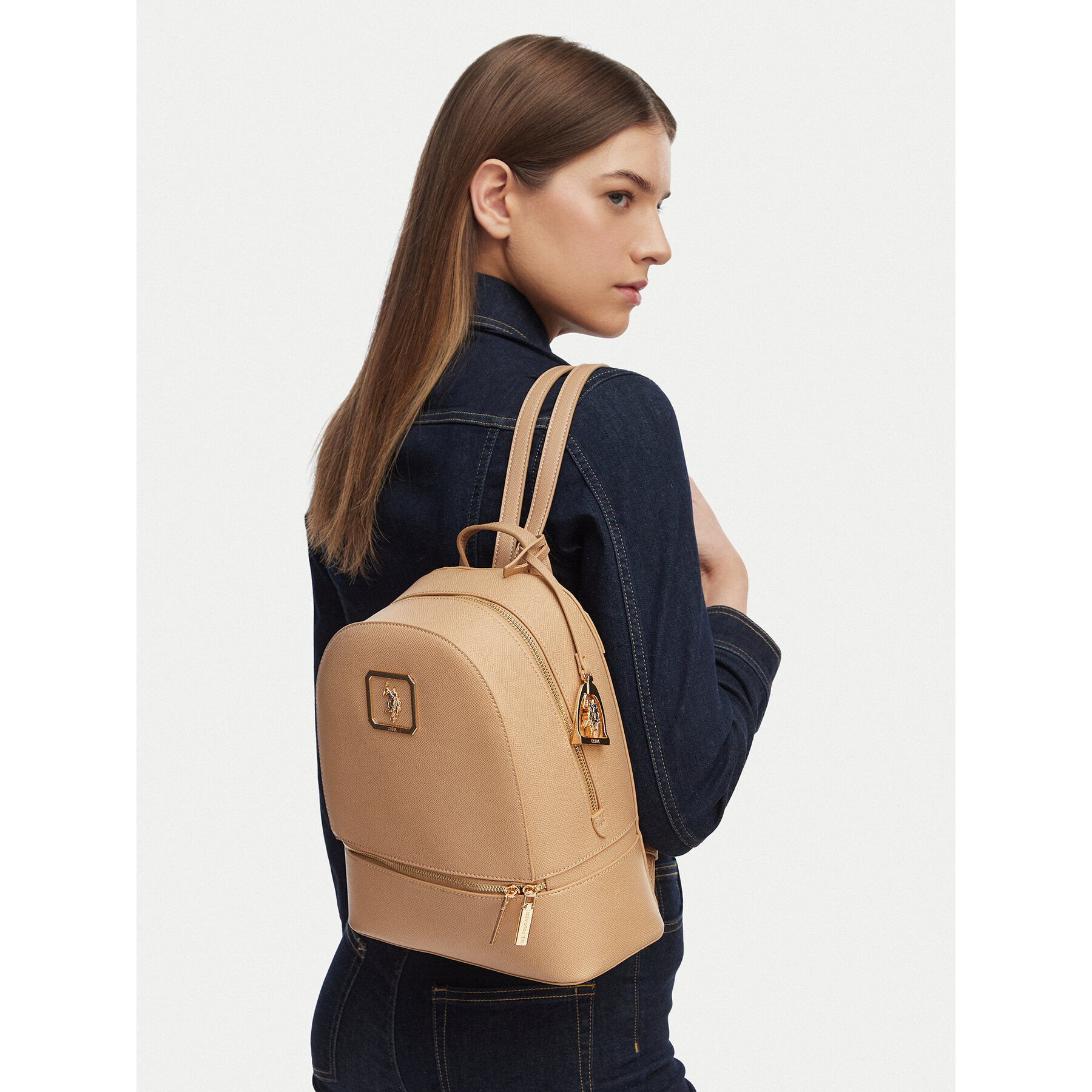 Hátizsák U.S. Polo Assn. BEUXT8790WVP Bézs