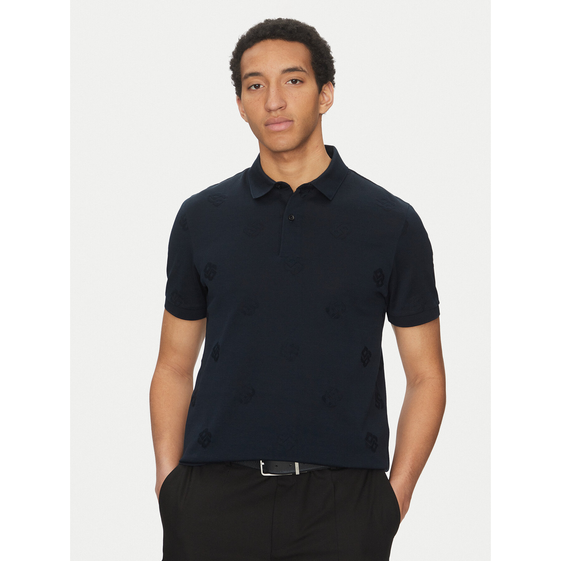 BOSS Polo C-Prout 109 50532765 Blu scuro Regular Fit