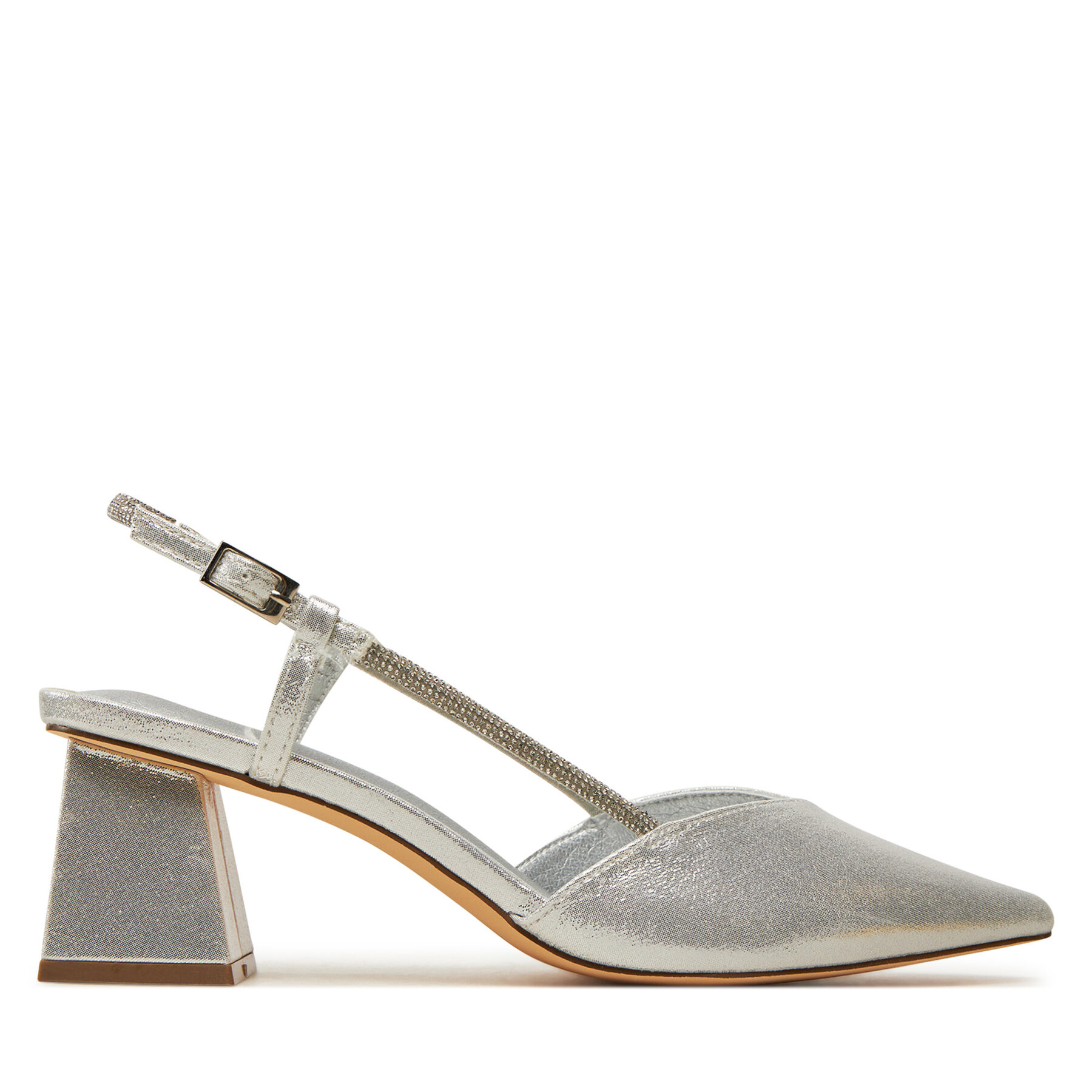 Damen Sandalen Menbur, Schuhgröße 38, Silber, 25672
