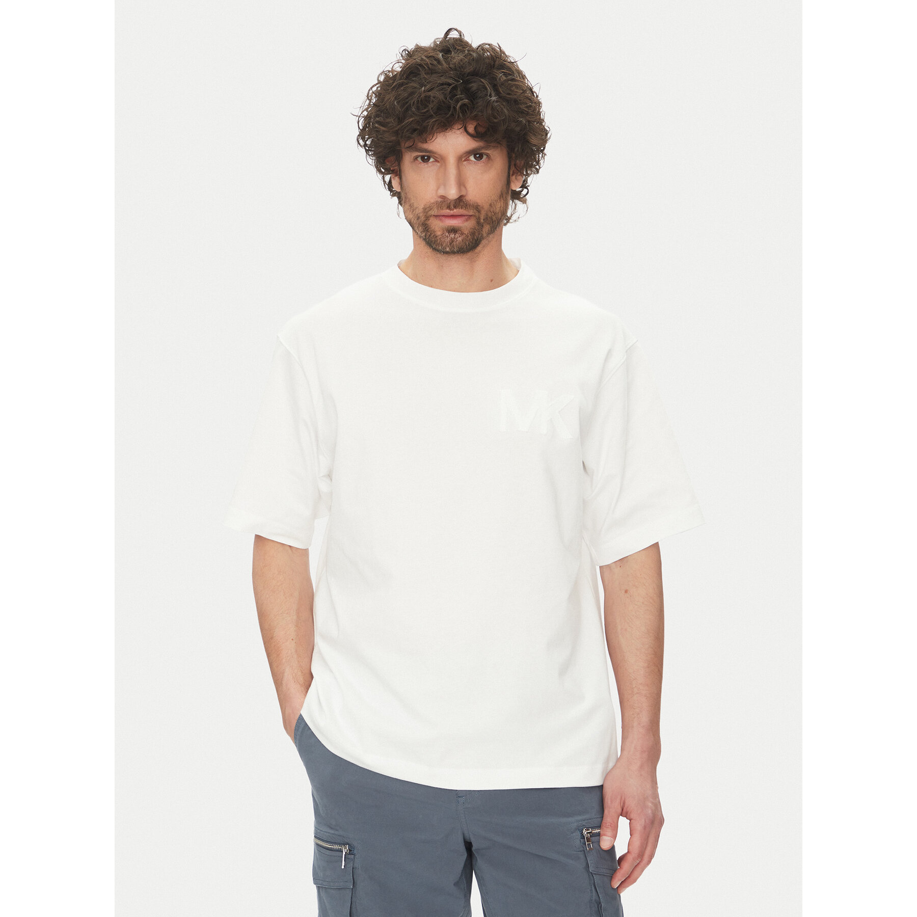 Michael Kors T-Shirt CS552HY1V2 Λευκό Regular Fit