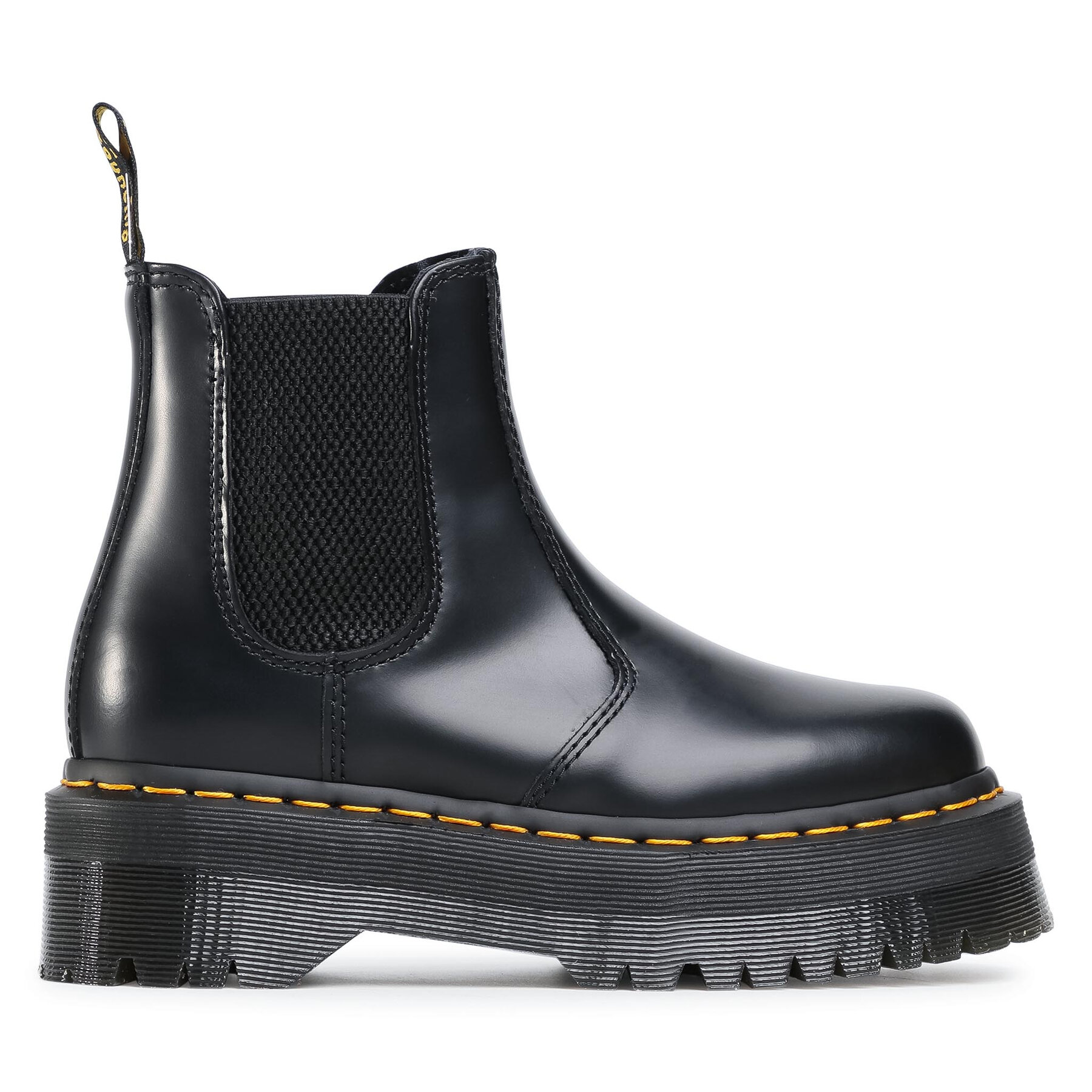 Členková obuv s elastickým prvkom Dr. Martens 2976 Quad 24687001 Čierna