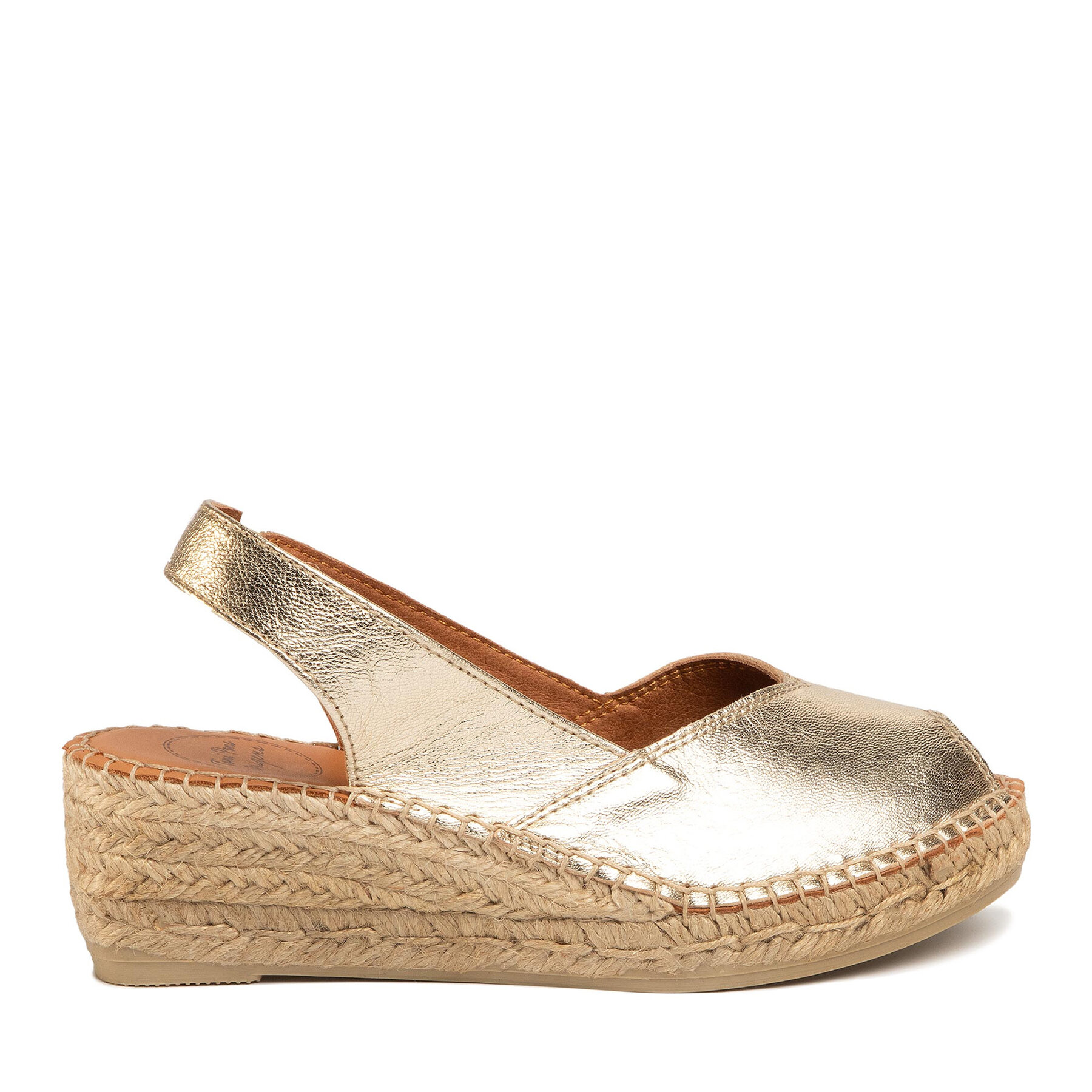 Damen Espadrilles Toni Pons, Schuhgröße 39, Goldfarben, Bernia-P