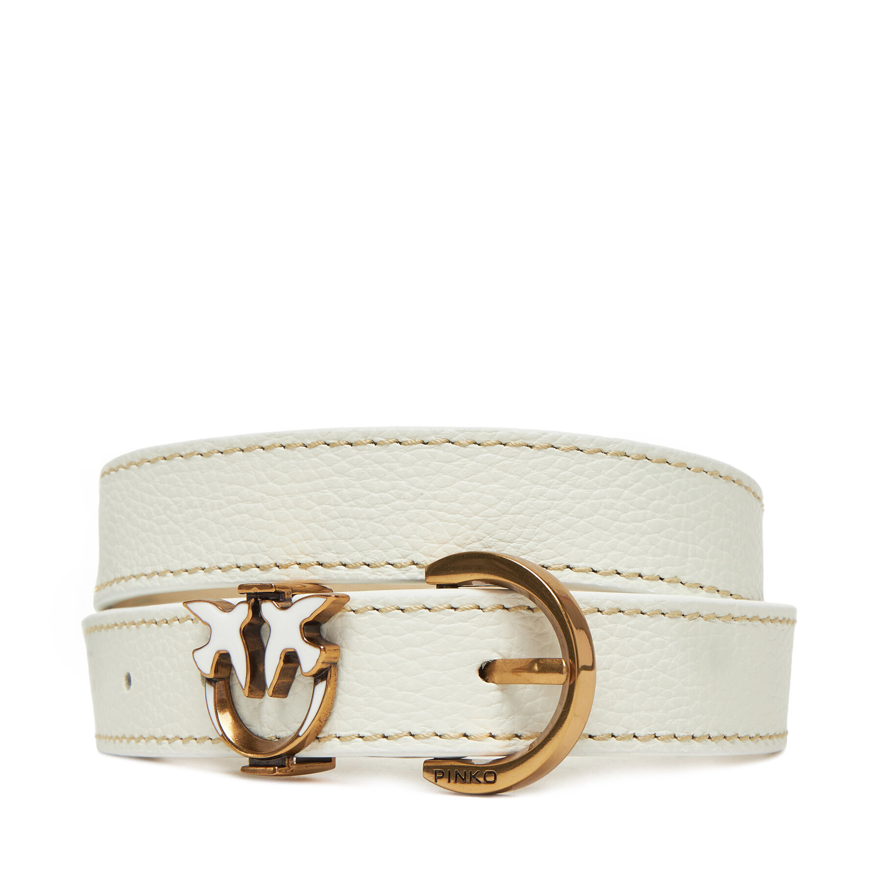PINKO Női öv, Méret: M, Fehér, Tamboril H2.5 Belt 102820 A158