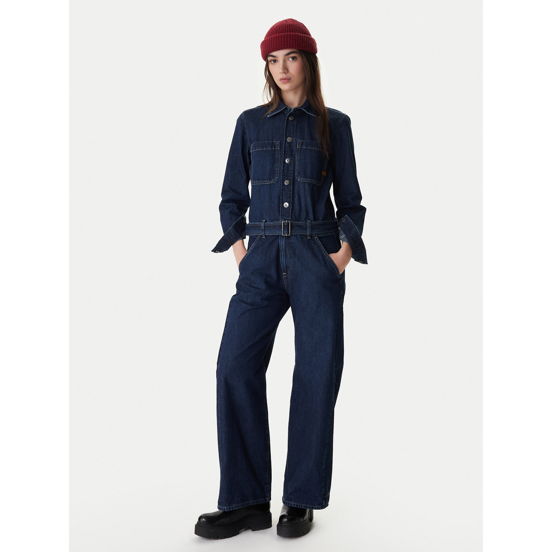G-Star Raw Kombinezon D26877-E090 Tamnoplava Relaxed Fit