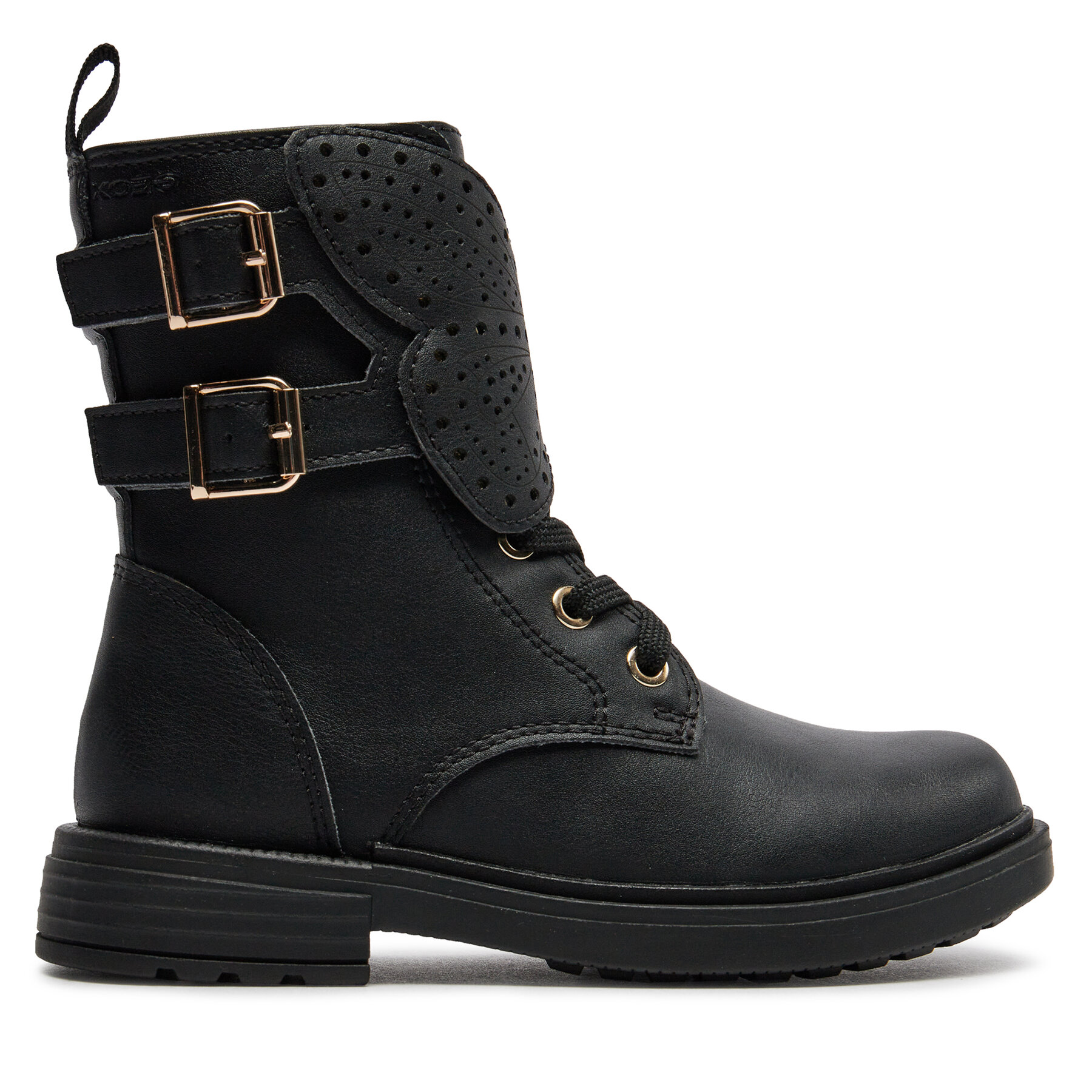 Polokozačky Geox J Eclair Girl J369QN 000BC C9999 M Černá