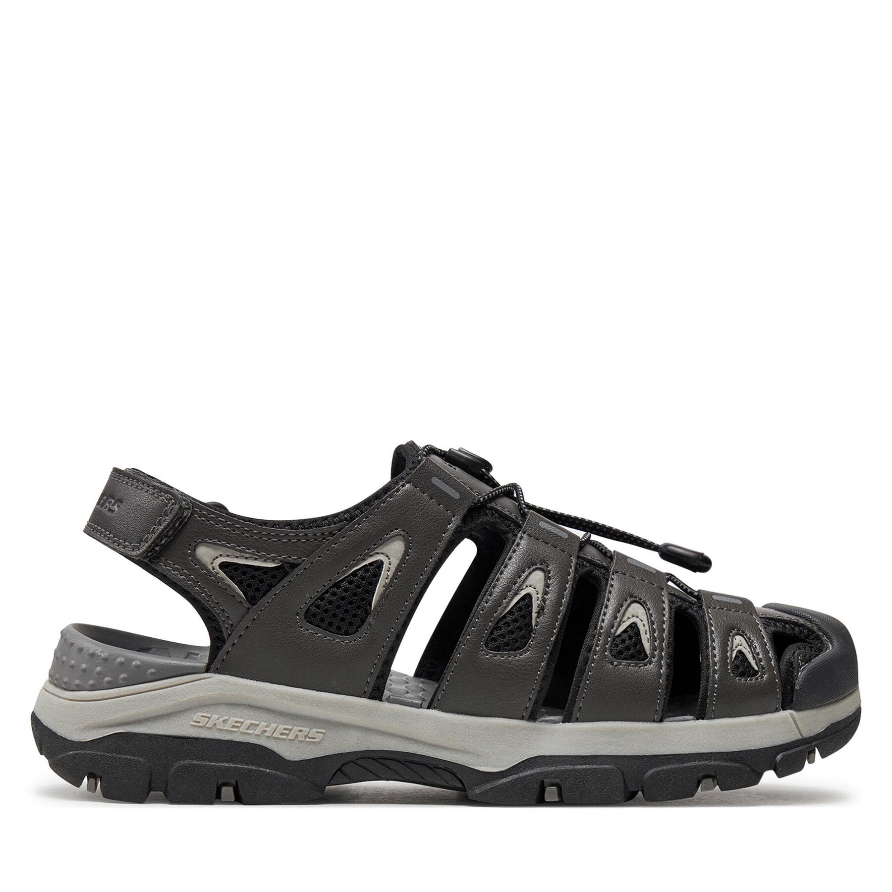 Męskie Sandały Skechers, Rozmiar 43 Szary Tresmen-Outseen 204111/GRY