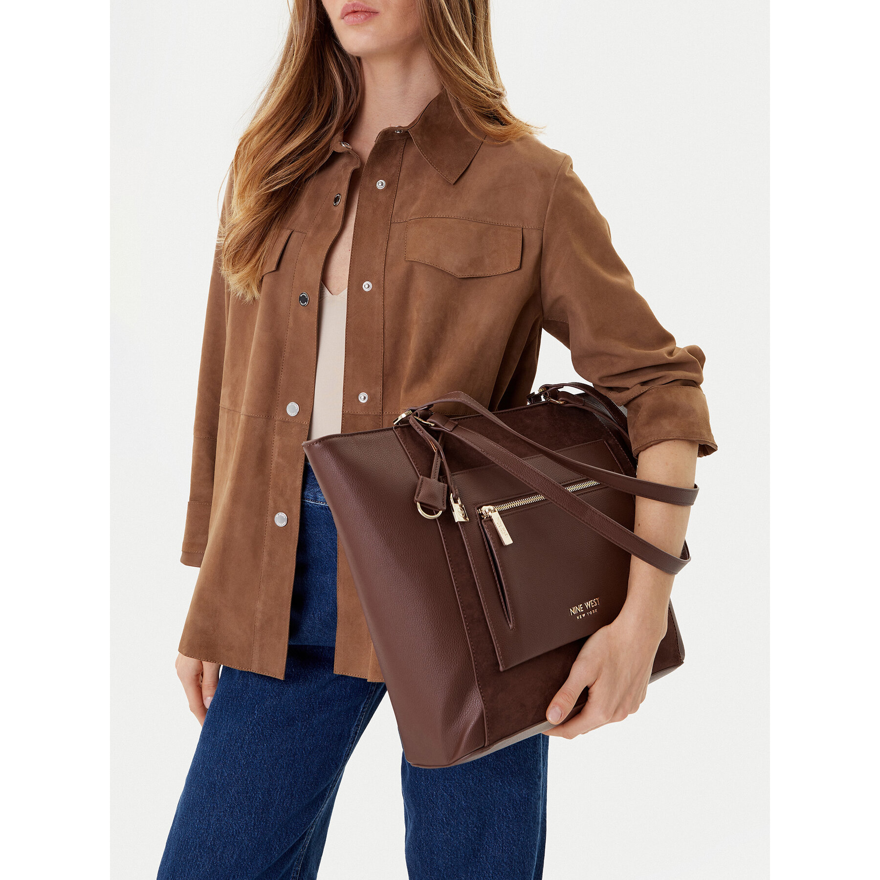 Τσάντα Nine West CEO-MISSOURI-LDA8264 Καφέ