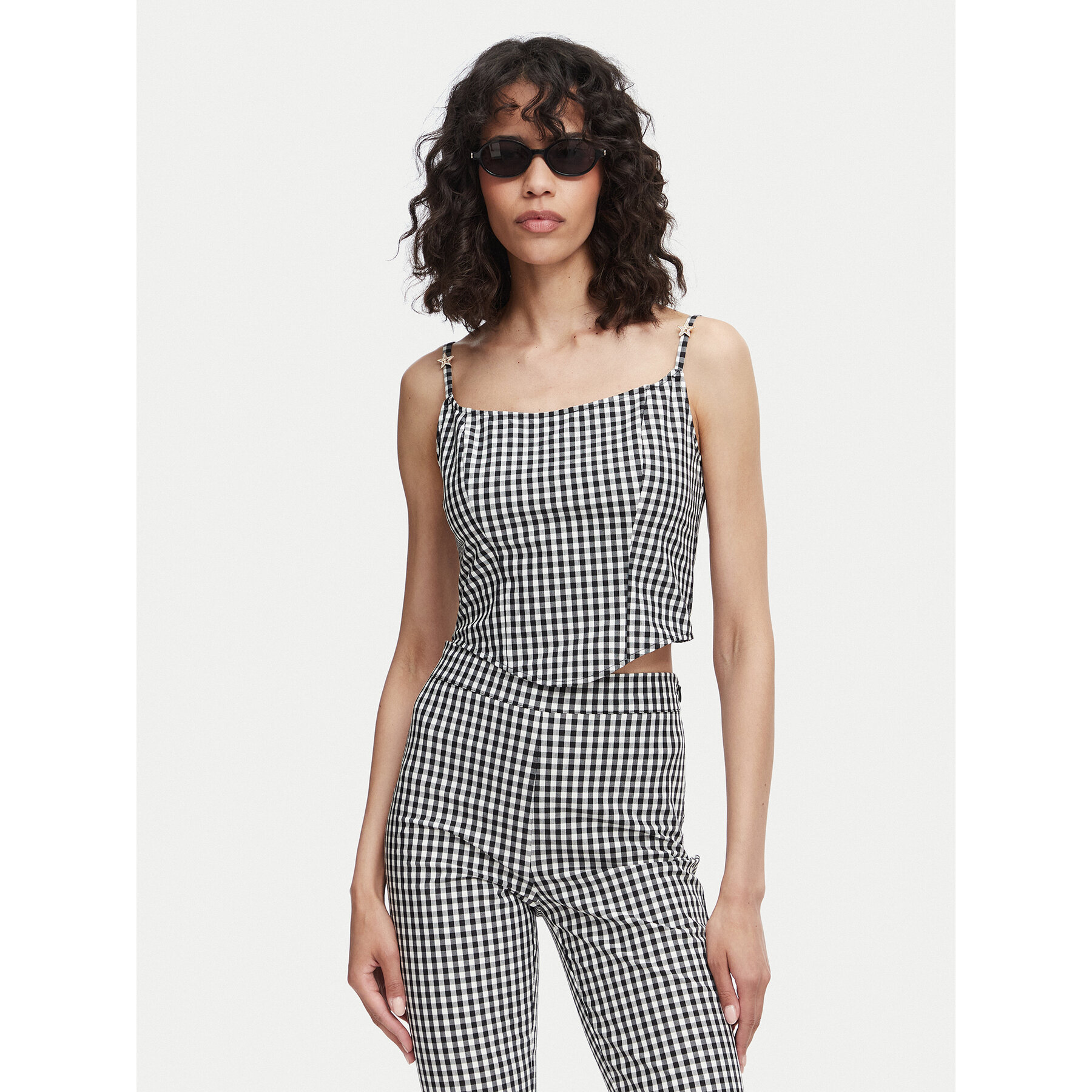 Guess Top W6YH94 W4487 Schwarz Slim Fit