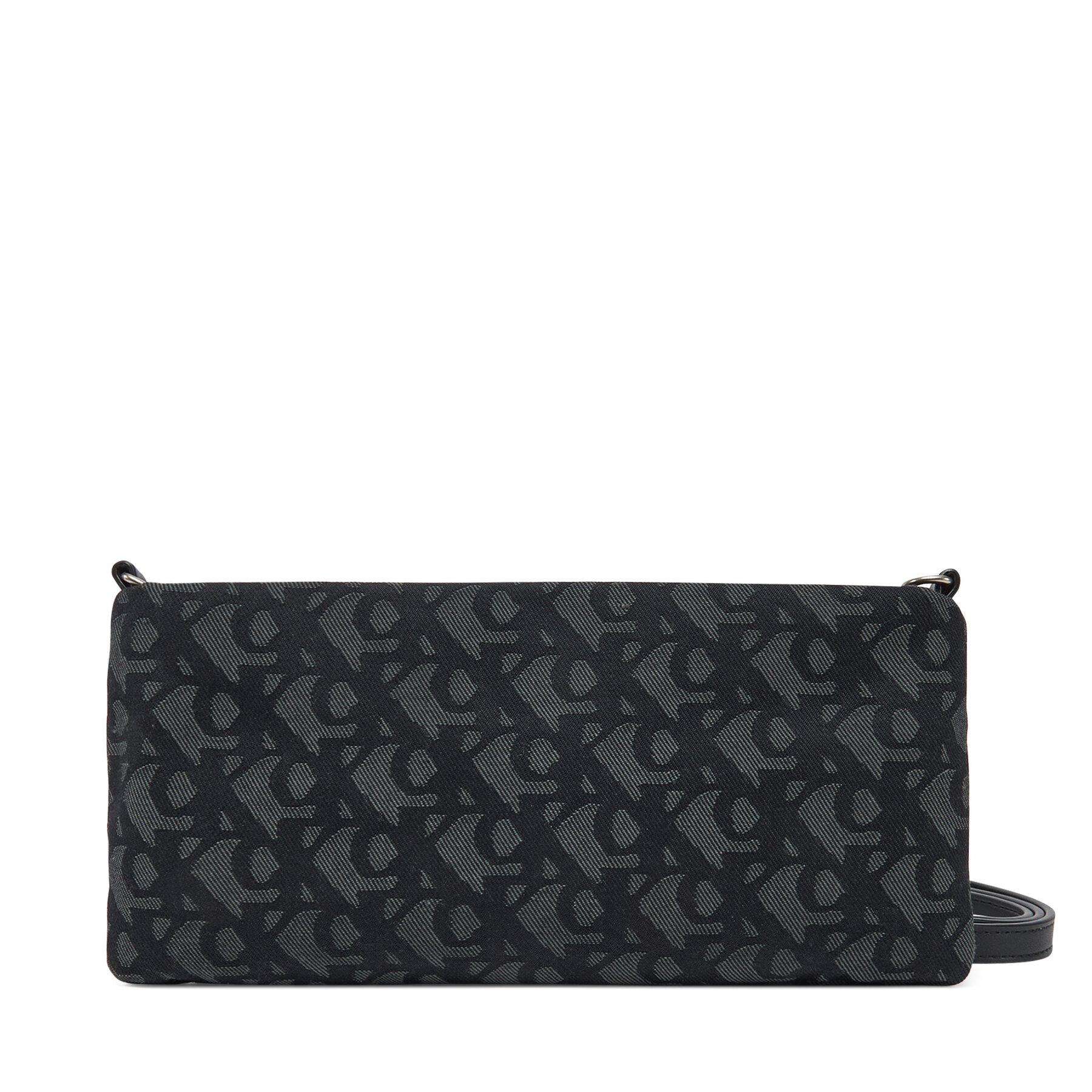 Kabelka Calvin Klein Jeans Logo Jacquard Sophie Top Zip LV04K3183G Čierna