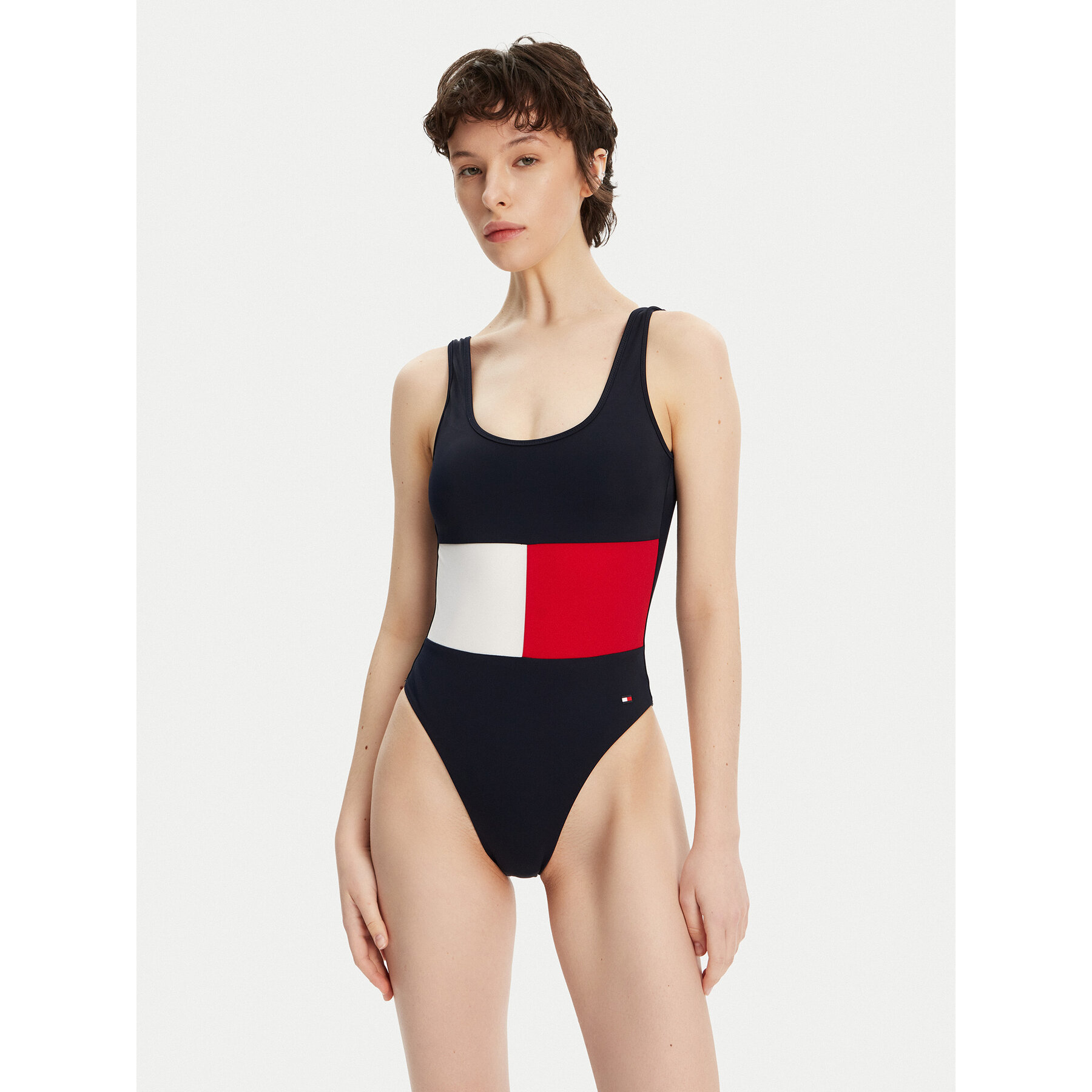 Tommy Hilfiger Badeanzug UW0UW05853 Dunkelblau