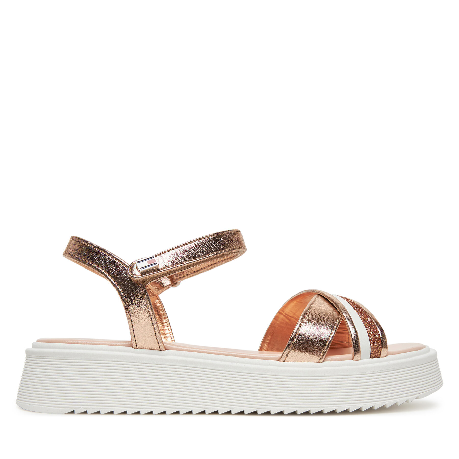 Σανδάλια Tommy Hilfiger Sandal T4A2-33800-0569 M Ροζ χρυσό