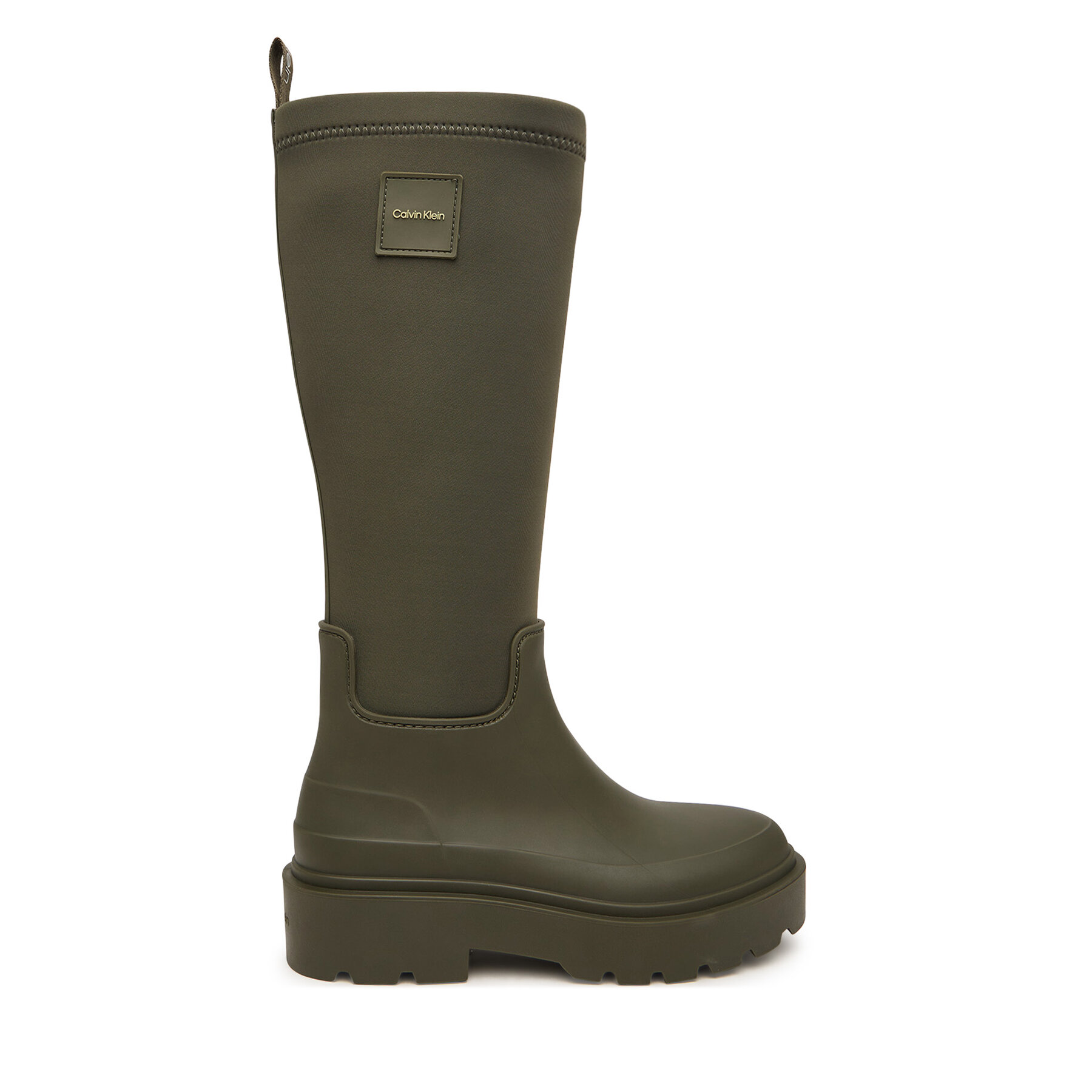 Gumene čizme Calvin Klein Rainboot High Rubber Neo HW0HW03180 Zelena