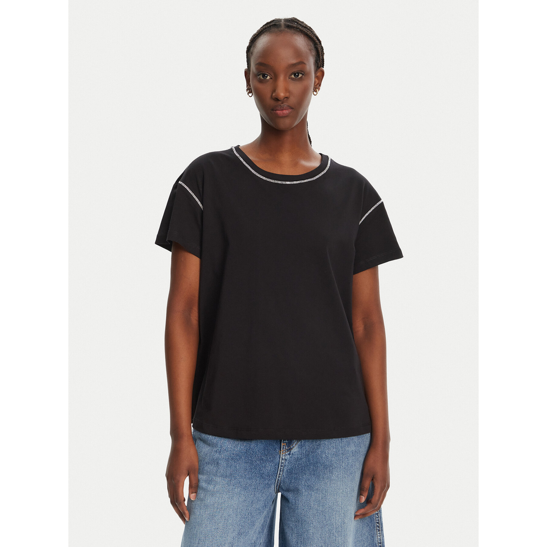 Liu Jo T-Shirt WA5148 J4893 Μαύρο Regular Fit