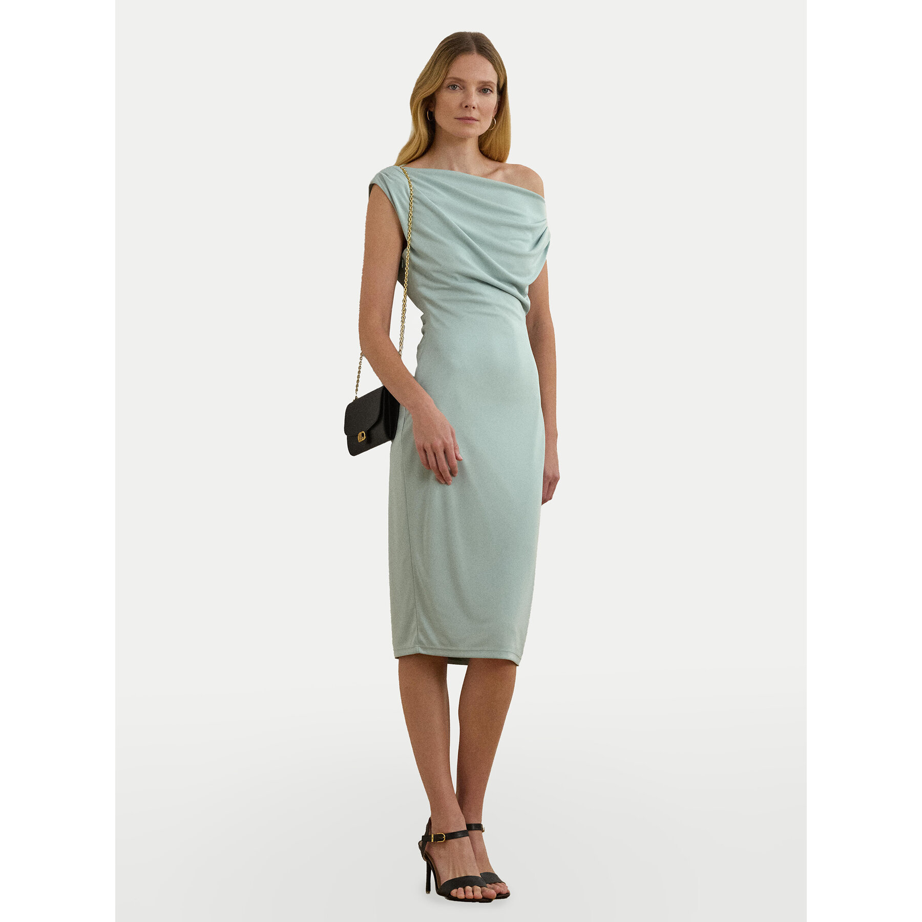 LAUREN RALPH LAUREN Coctailkleid 250964081001 Himmelblau Slim Fit