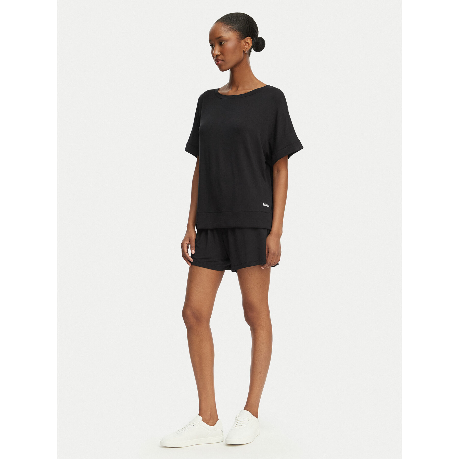 BOSS Pyjama Element 50561022 Schwarz Relaxed Fit