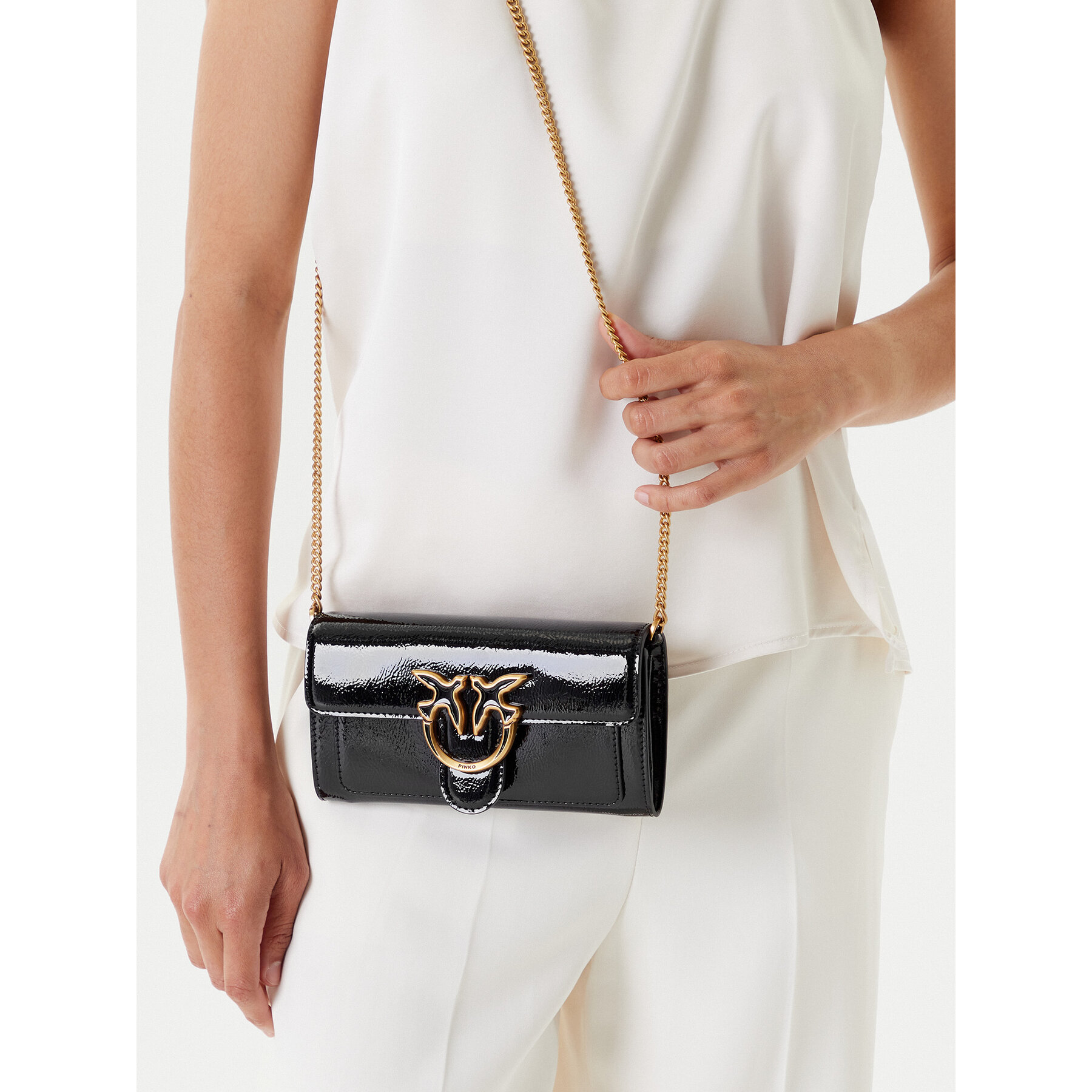 Σάκος PINKO Love One Wallet C AI 23-24 PCPL 100062 A10I Μαύρο