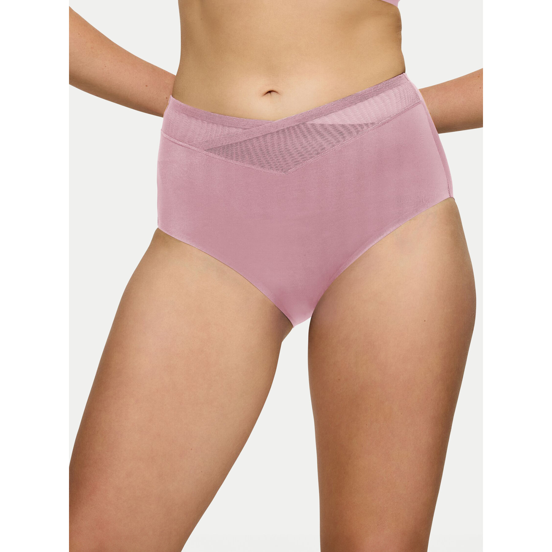 Triumph Mutande classiche a vita alta True Shape Sensation 10218231 Rosa