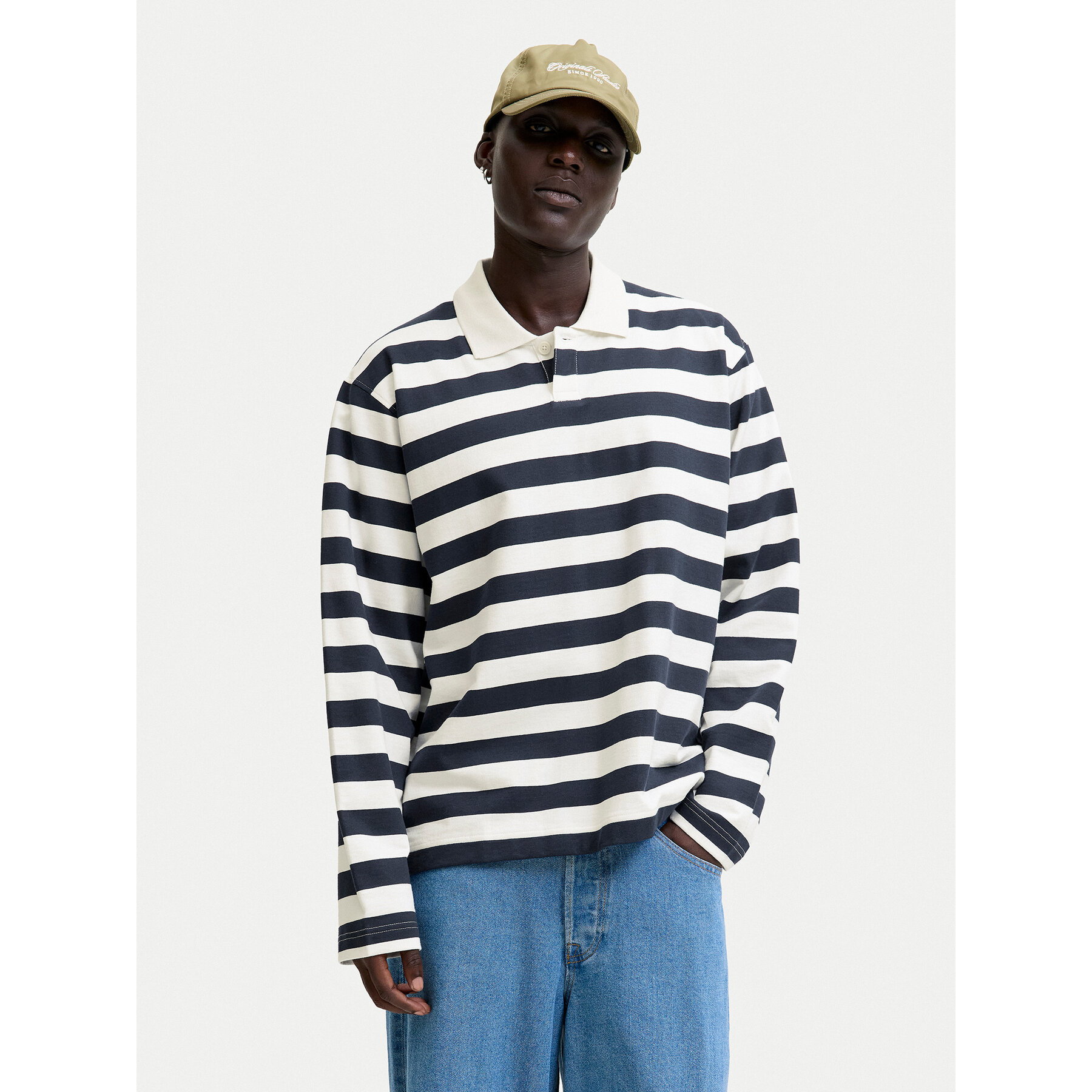 Jack & Jones Polo Bleecker 12285805 Tamnoplava Loose Fit