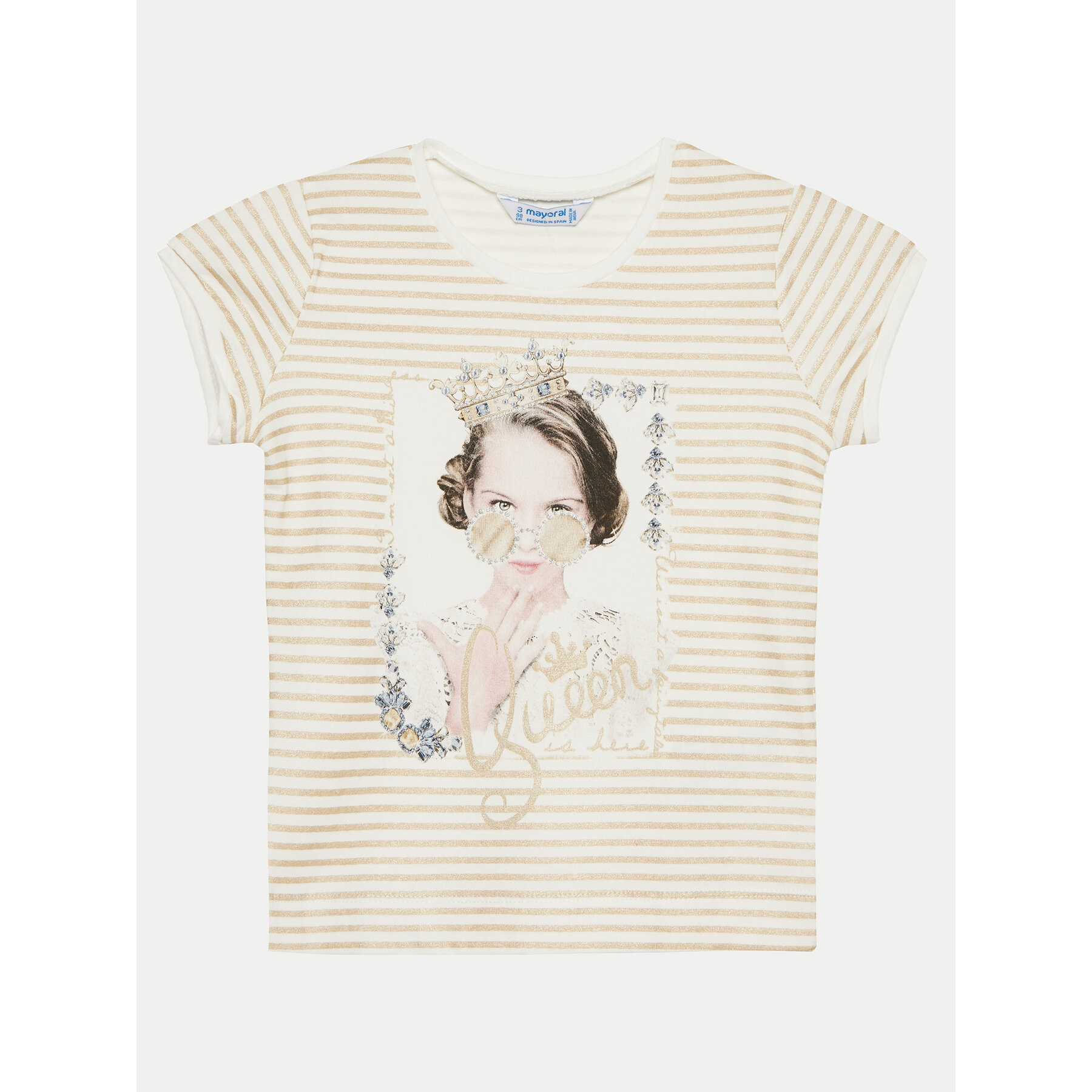 Mayoral T-Shirt 3010 Χρυσό Regular Fit