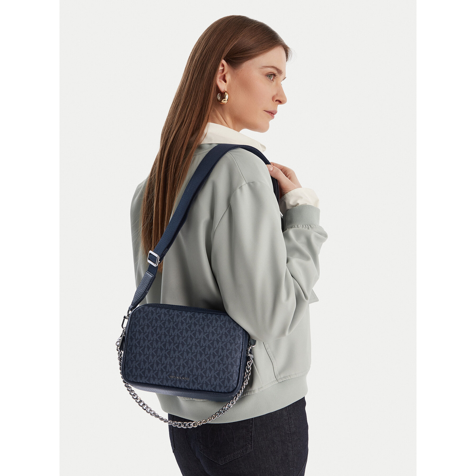 Geantă MICHAEL Michael Kors 32S5SYTC5V Bleumarin