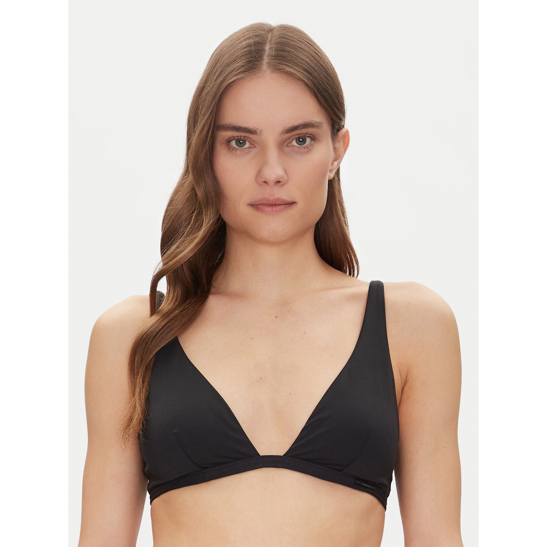 Calvin Klein Swimwear Bikini-Oberteil Fixed Triangle-Rp KW0KW02844 Schwarz