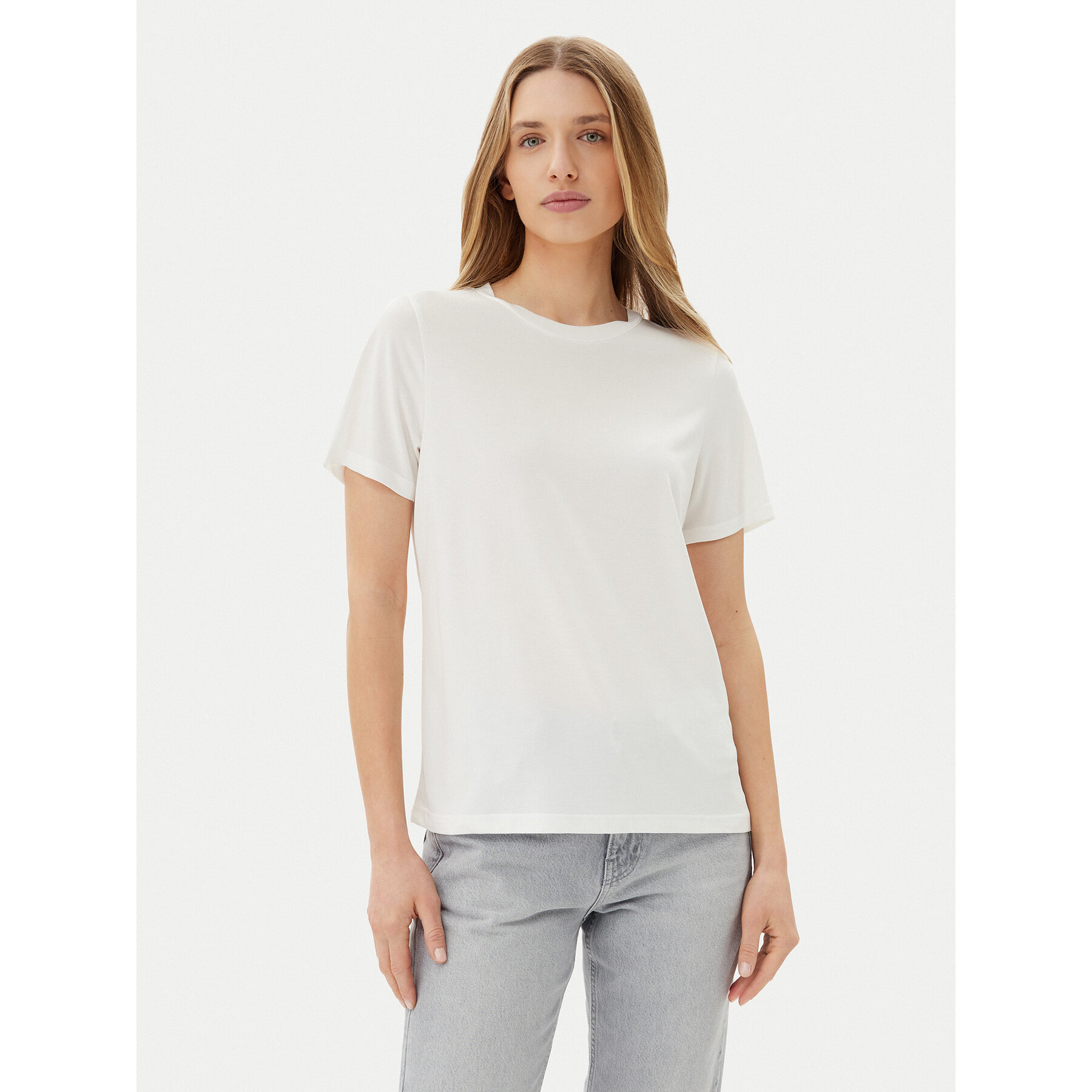 Pieces T-shirt Anora 17148789 Bianco Regular Fit