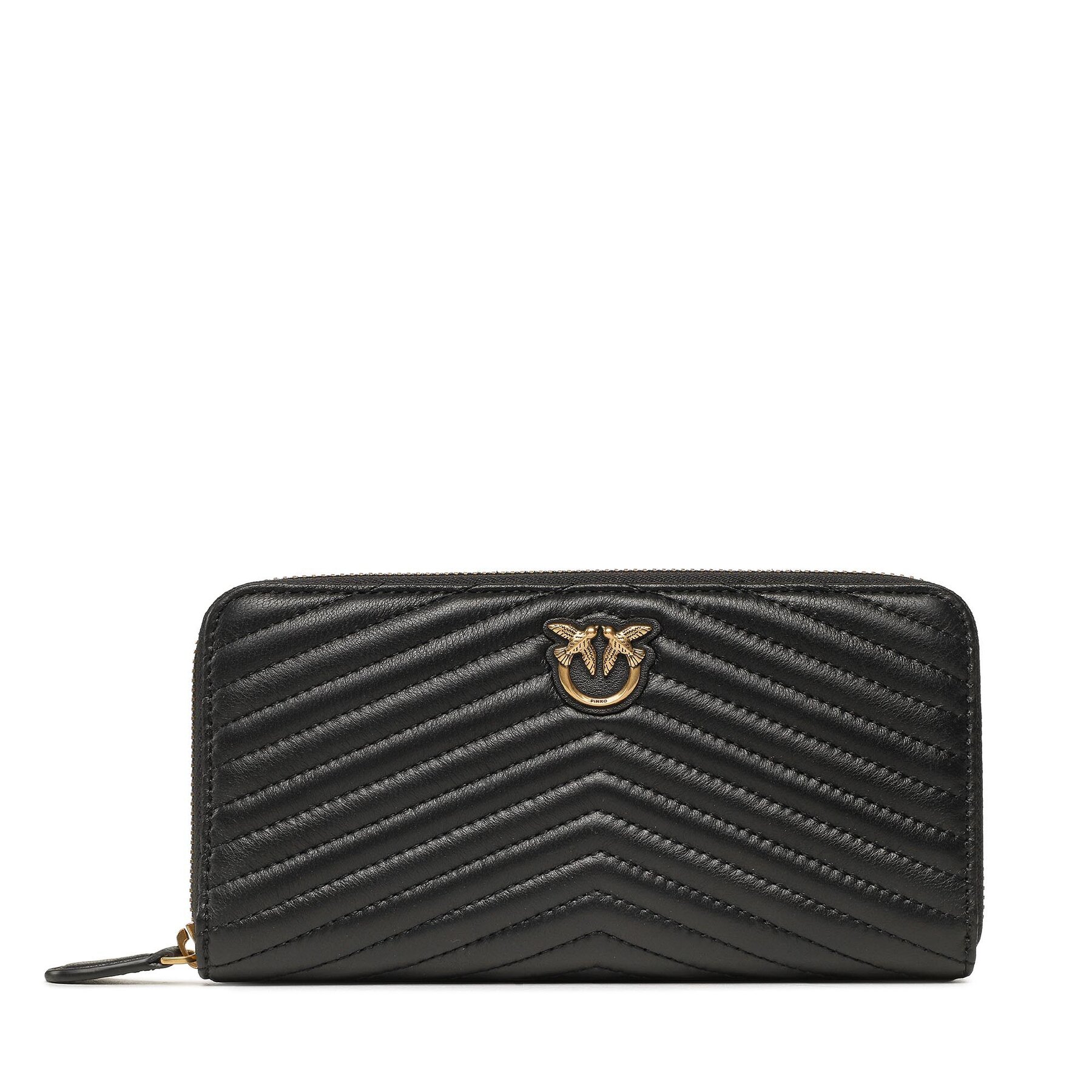 Pénztárca PINKO Ryder Zip Around PE 23 PCPL 100250 A0GK Fekete