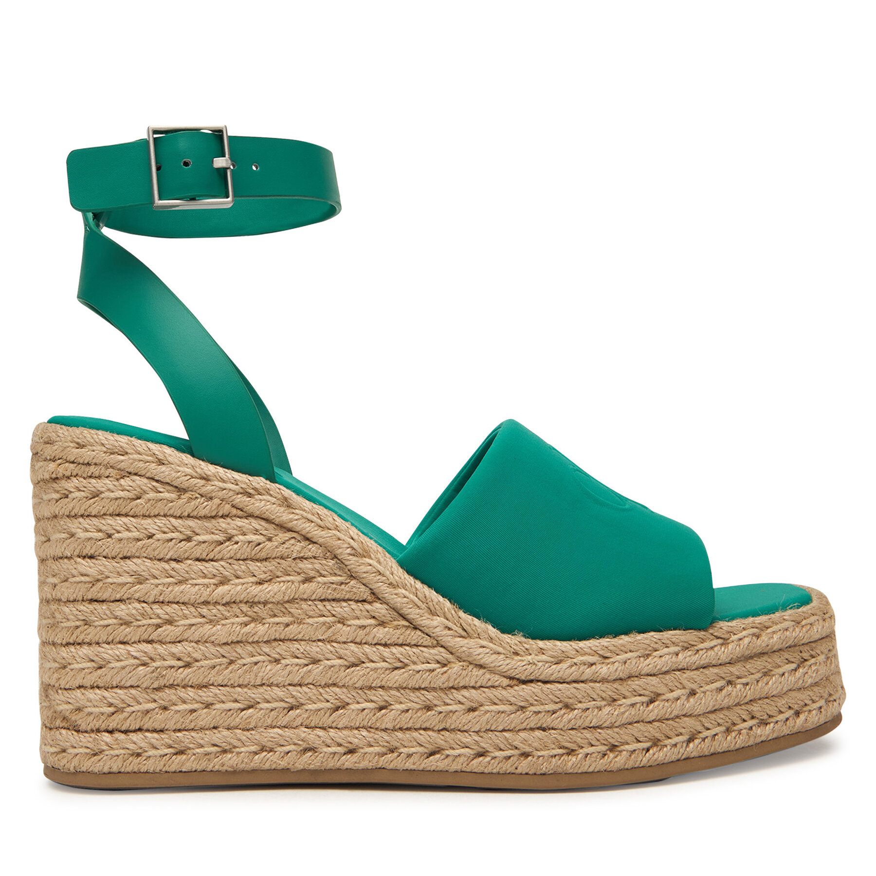 Espadrile Calvin Klein Wedge Espad 70 Neopr Mg HW0HW03014 Verde