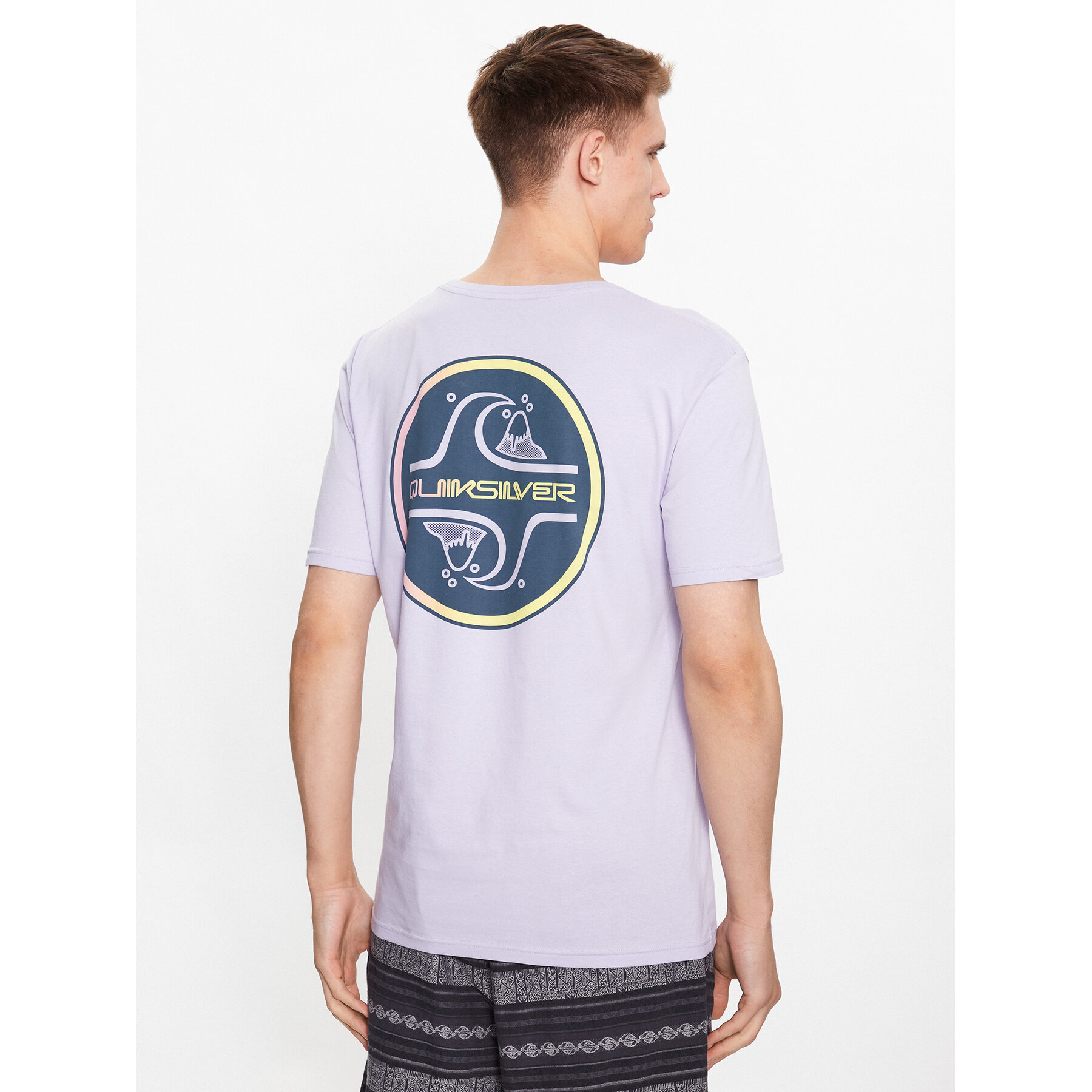 Quiksilver T-Shirt Core Bubble EQYZT07232 Μωβ Regular Fit