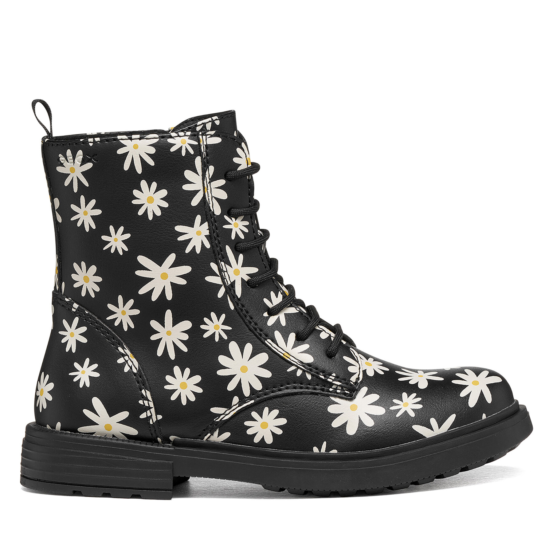 Šnurovacia obuv Geox J Eclair Girl J049QD 00004 C9B1M D Čierna