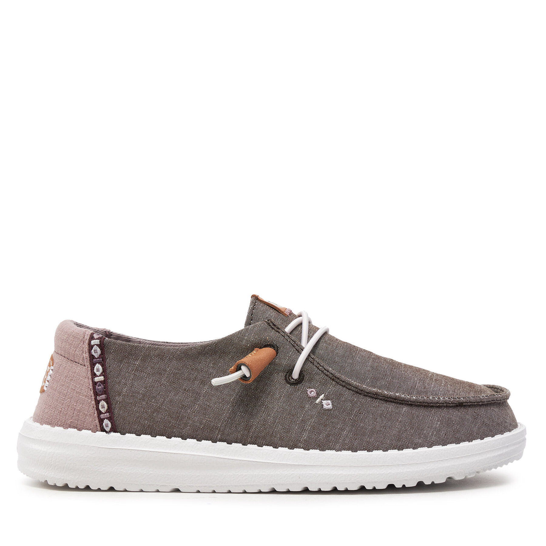 Dámske Poltopánky Hey Dude, Rozmer: 37, Hnedá, Wendy Chambray Boho 40729-001