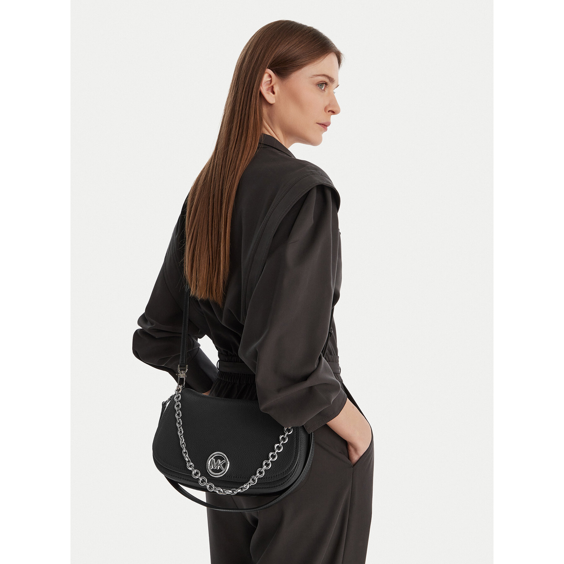 Geantă MICHAEL Michael Kors 30R6SY5S2L Negru