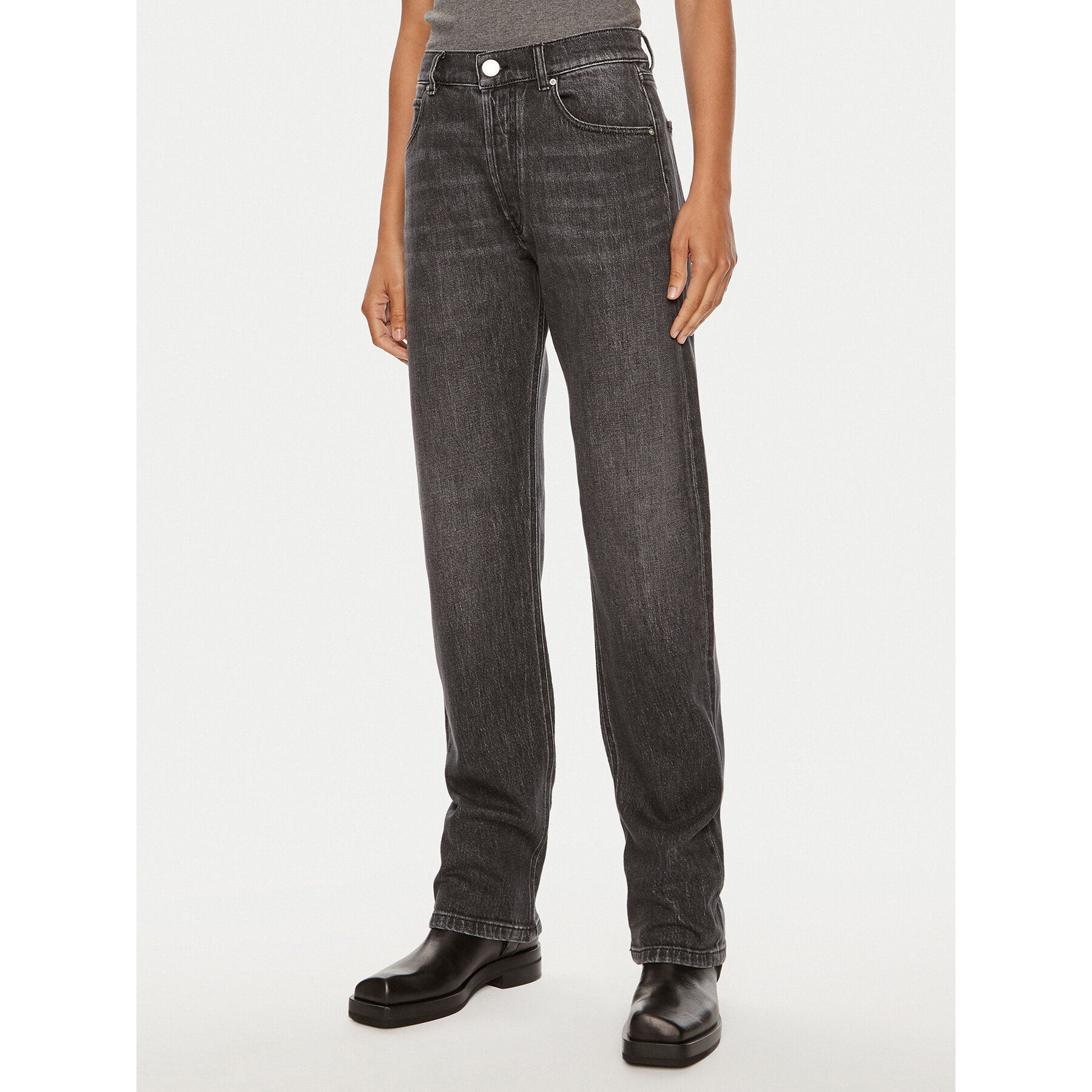 Pinko Jeans Leyda 103882 A20U Schwarz Loose Fit