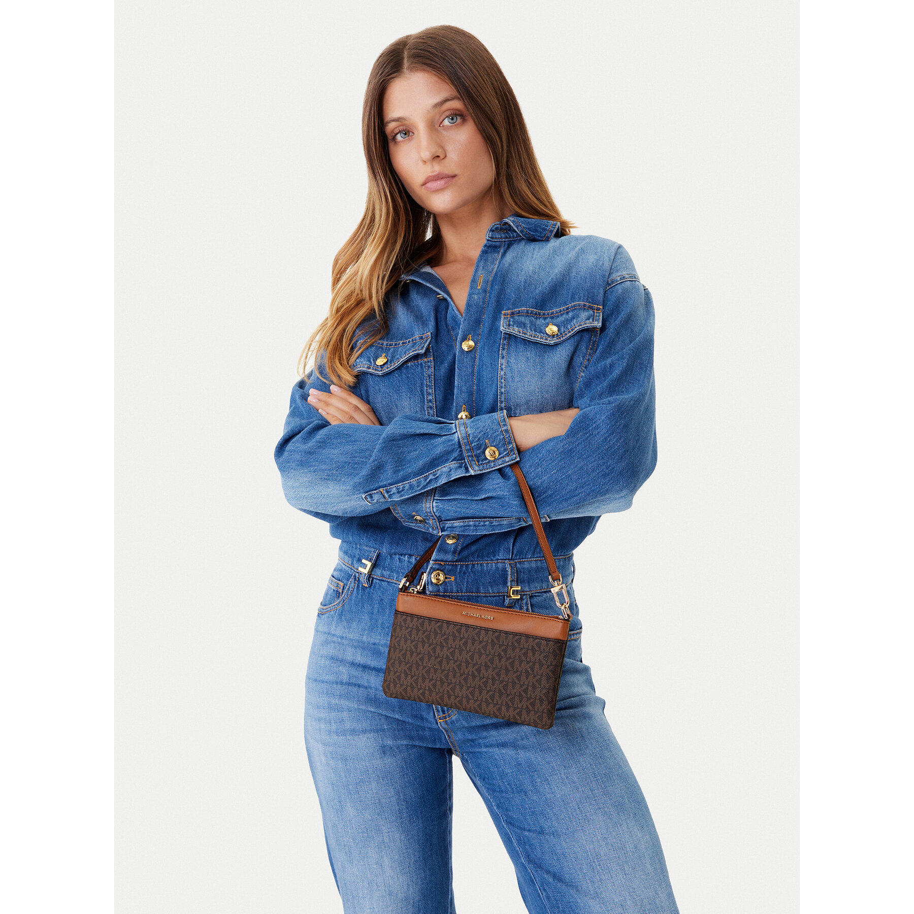 Дамска чанта MICHAEL Michael Kors 32F5GJ6F6B Кафяв