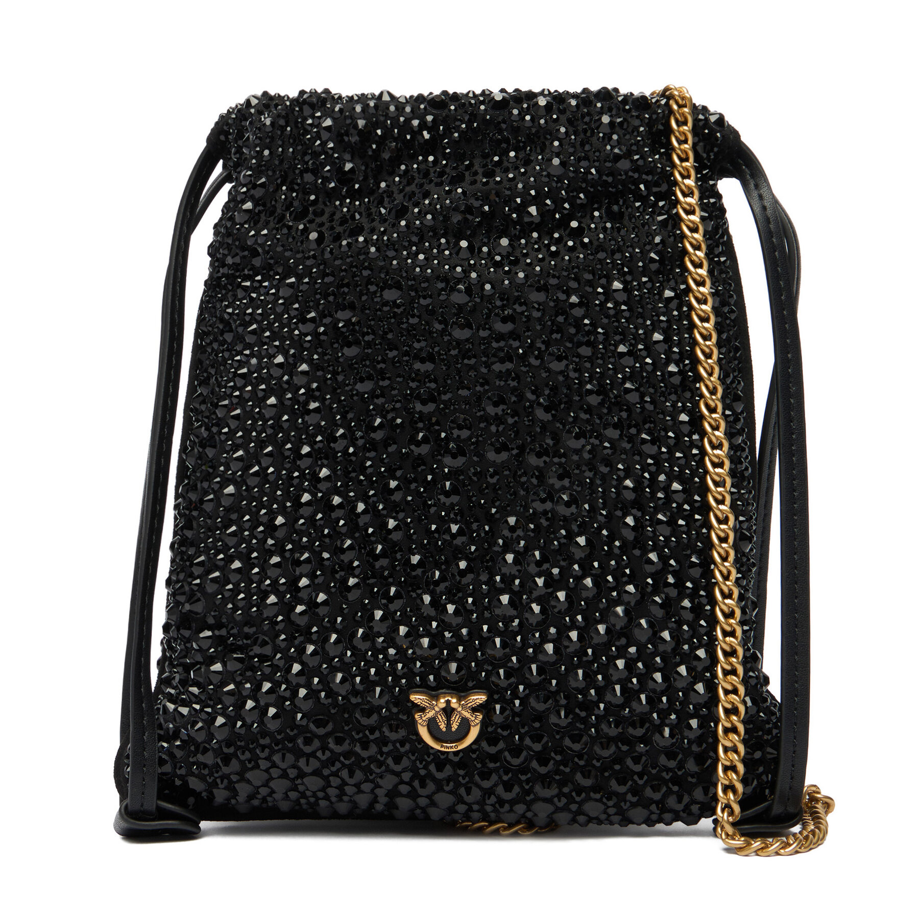 Дамска чанта PINKO Slouchy Coulisse Baby AI 25-26 PCPL 105409 A2WF Черен