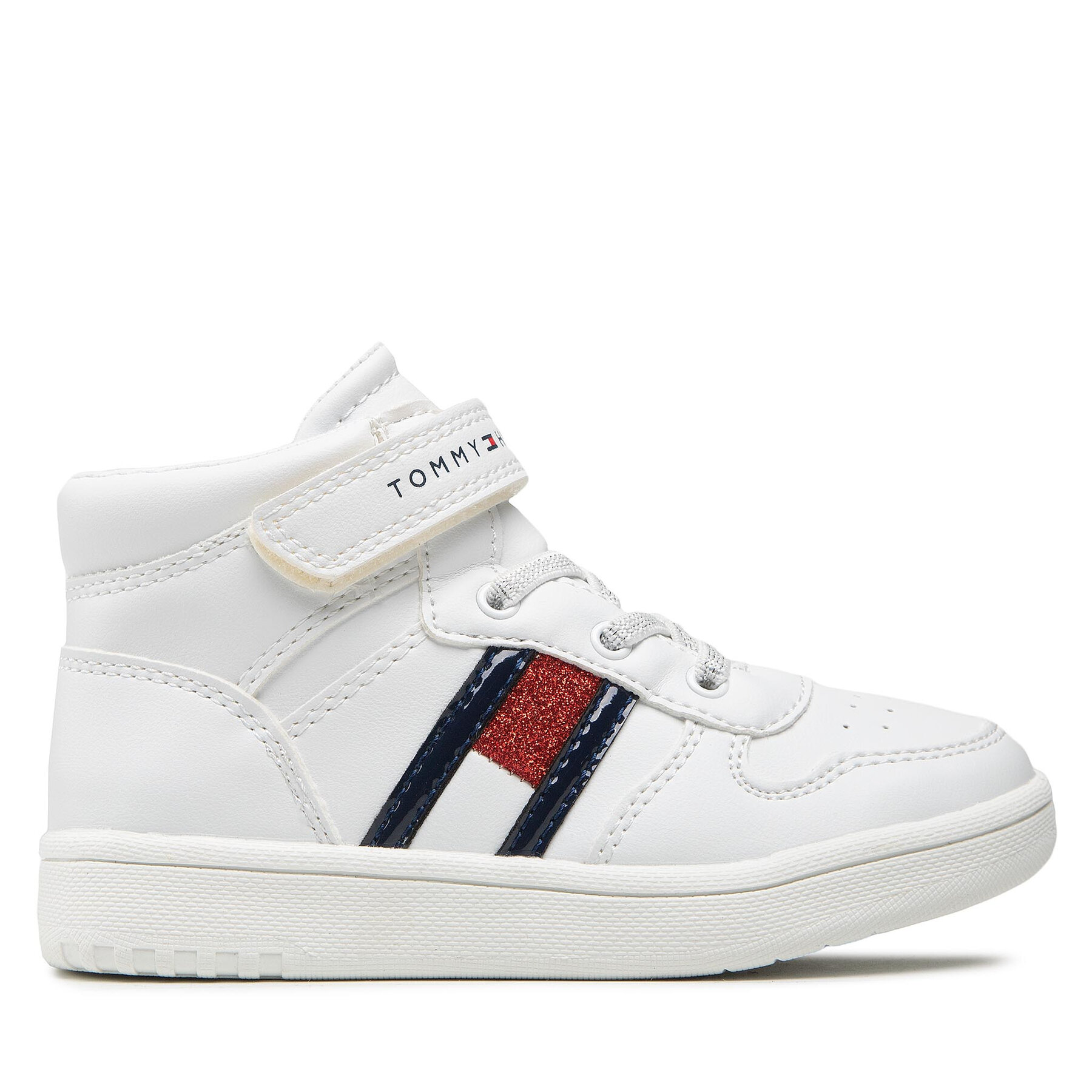 Tenisice Tommy Hilfiger Higt Top Lace-Up/Velcro Sneaker T3A9-32330-1438 S White 100