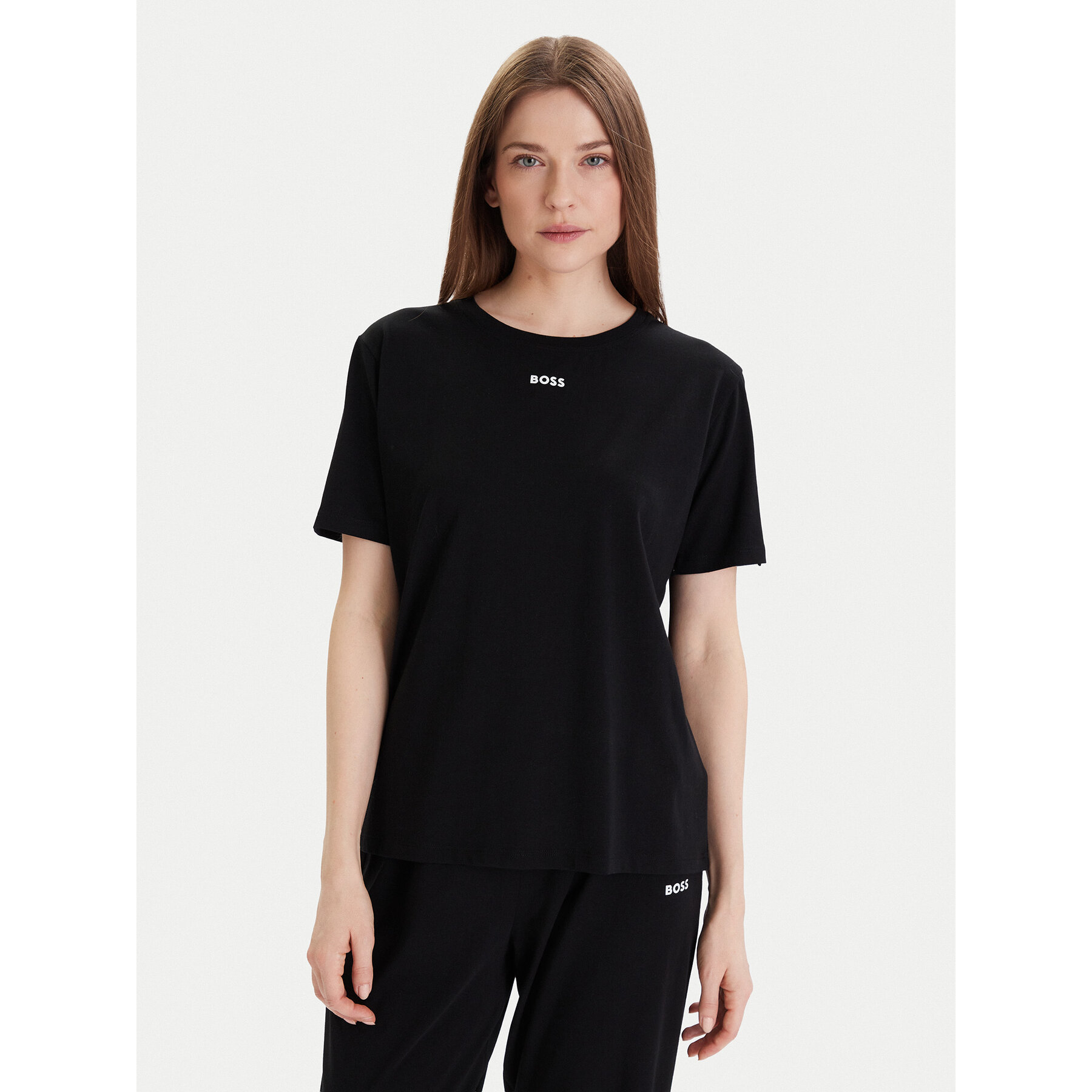 Boss Majica 50510322 Črna Regular Fit