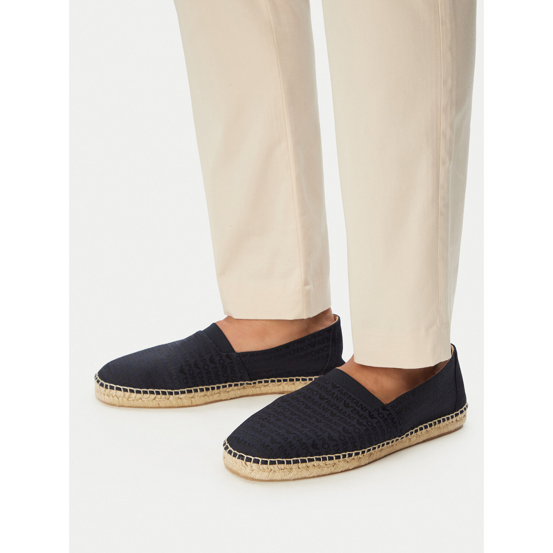 Espadrilky Emporio Armani EM005853 AF25529 MB418 Tmavomodrá