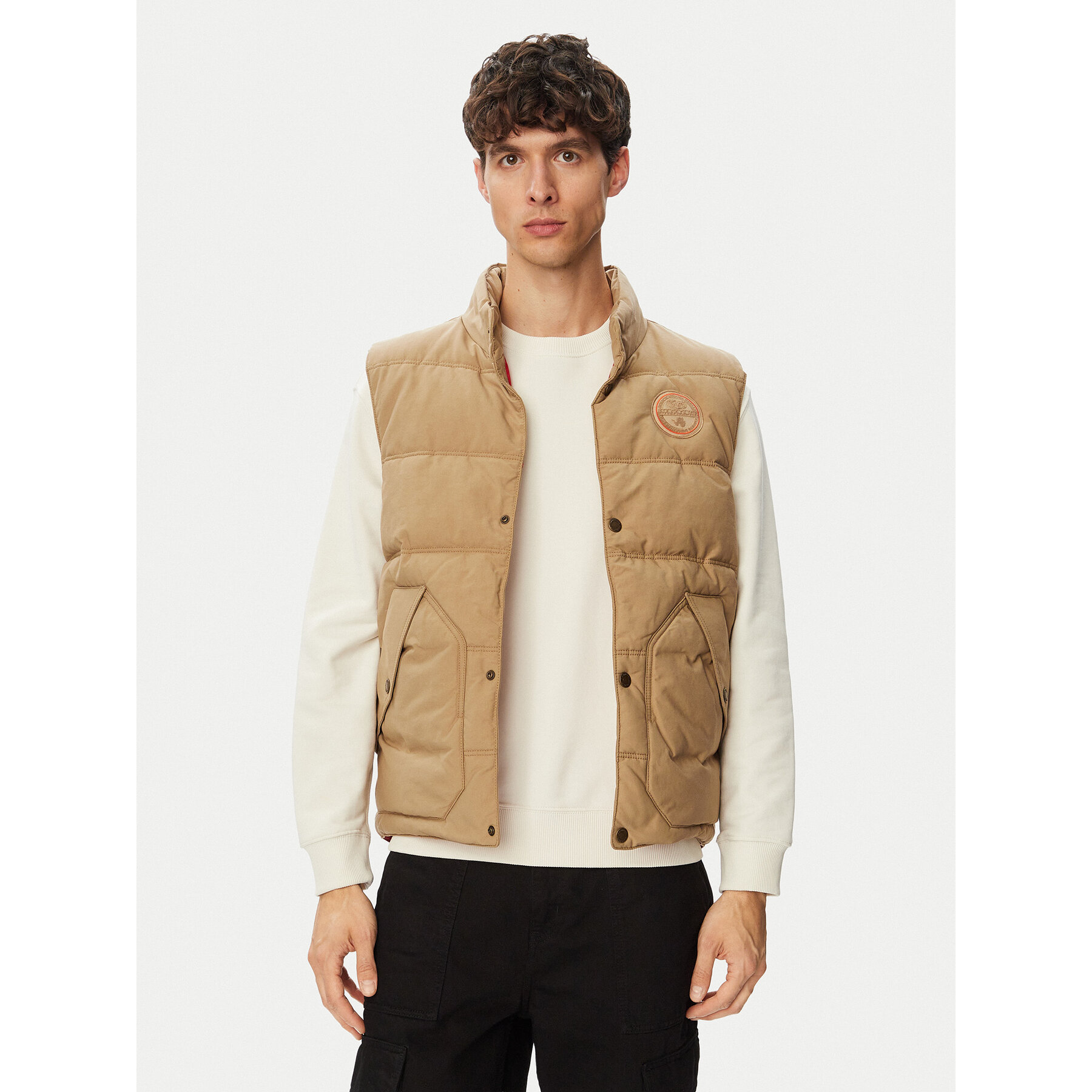 Napapijri Bodywarmer Asko NP0A8AHH Beige Regular Fit