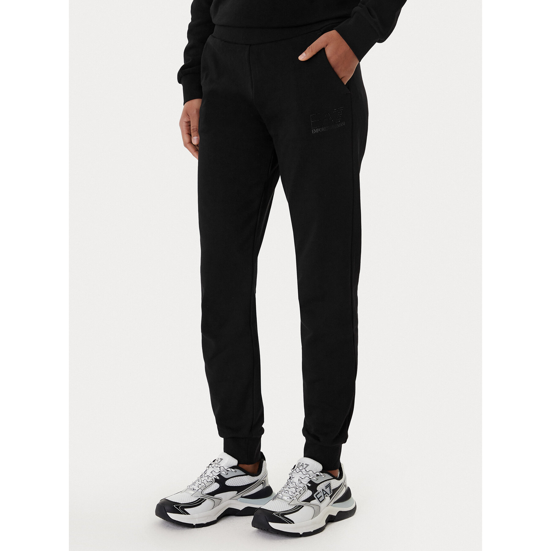 EA7 Emporio Armani Jogginghose 7W000538 AF15831 Schwarz Regular Fit