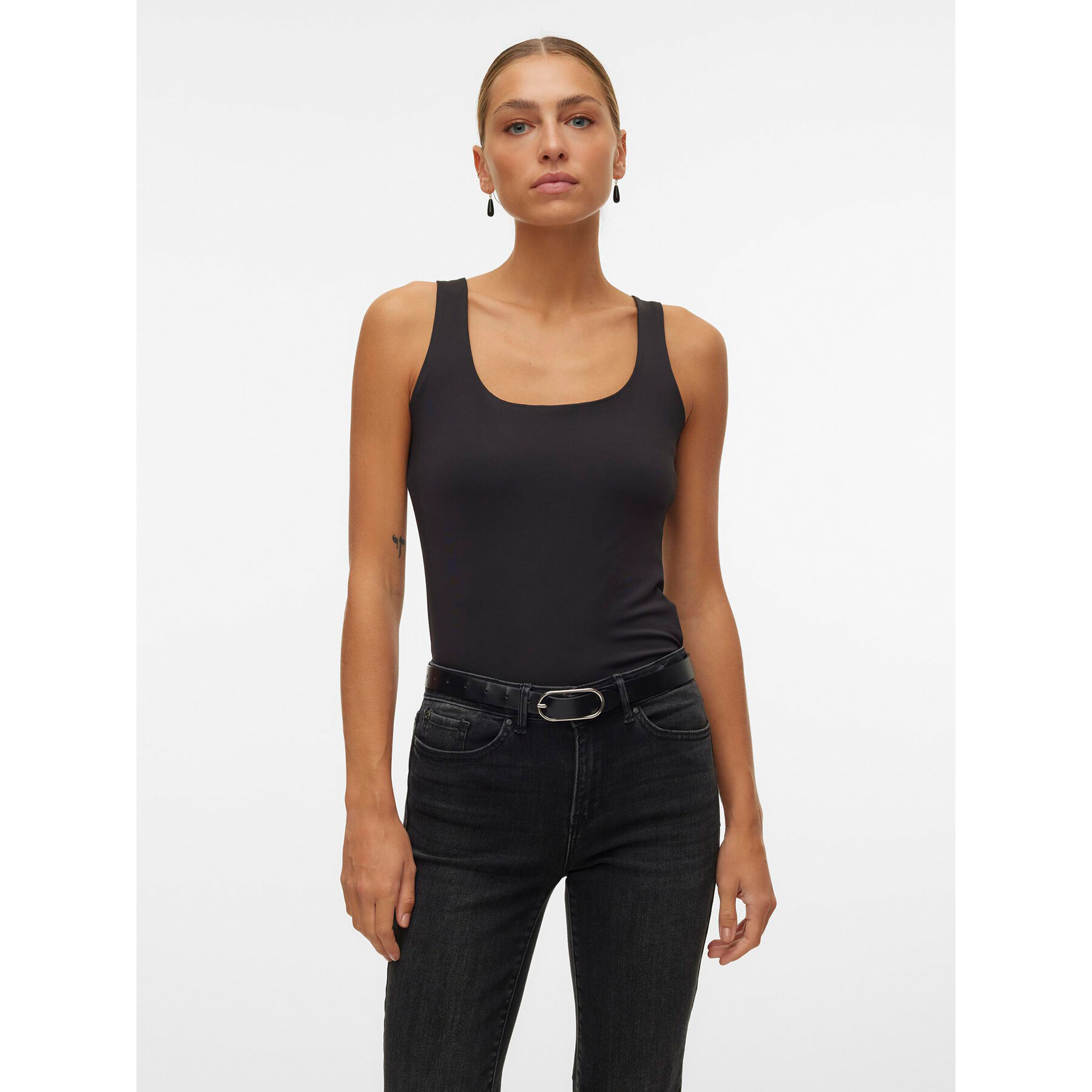 Vero Moda Vero Moda Τοπ Million 10305800 Μαύρο Regular Fit