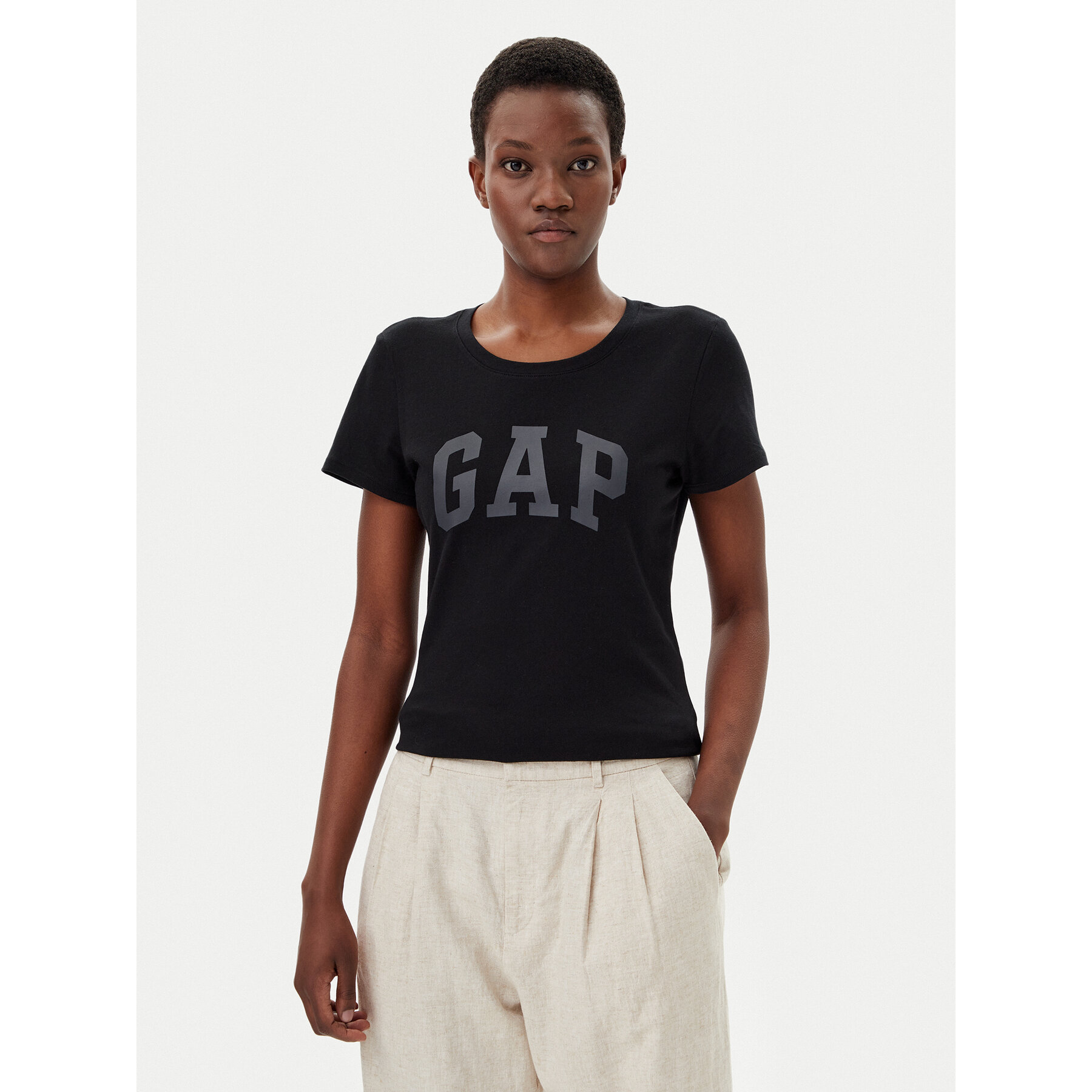 Gap Póló 729555-06 Fekete Regular Fit