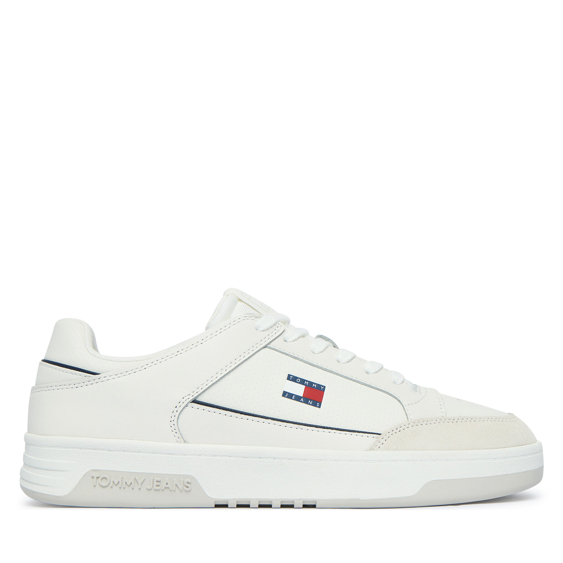 Sneakersy Tommy Jeans Basket EM0EM01792 Biela
