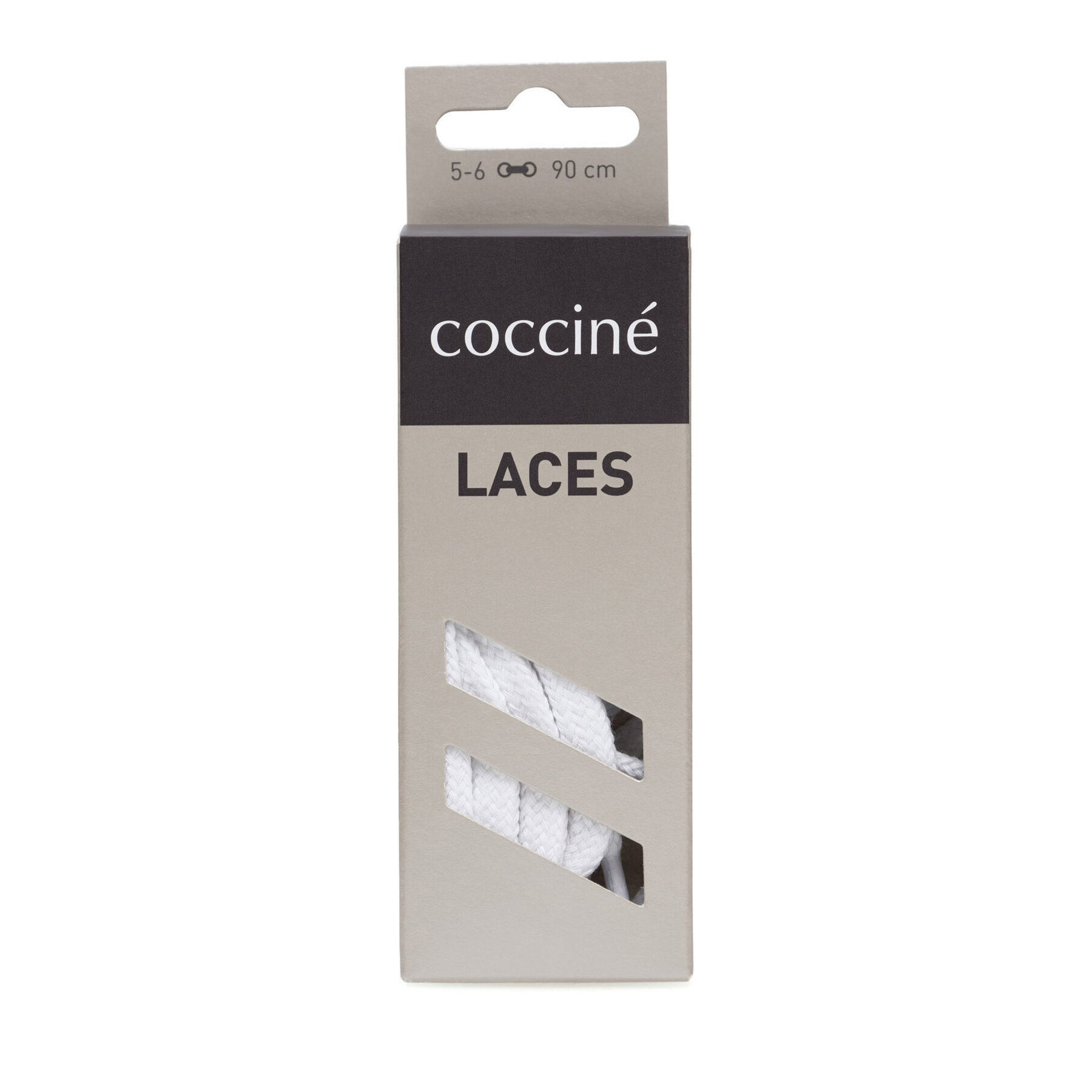 Šnúrky do topánok Coccine SZNUROWADŁA 90 cm P7 BAWEŁNIANE v.AZ Biela